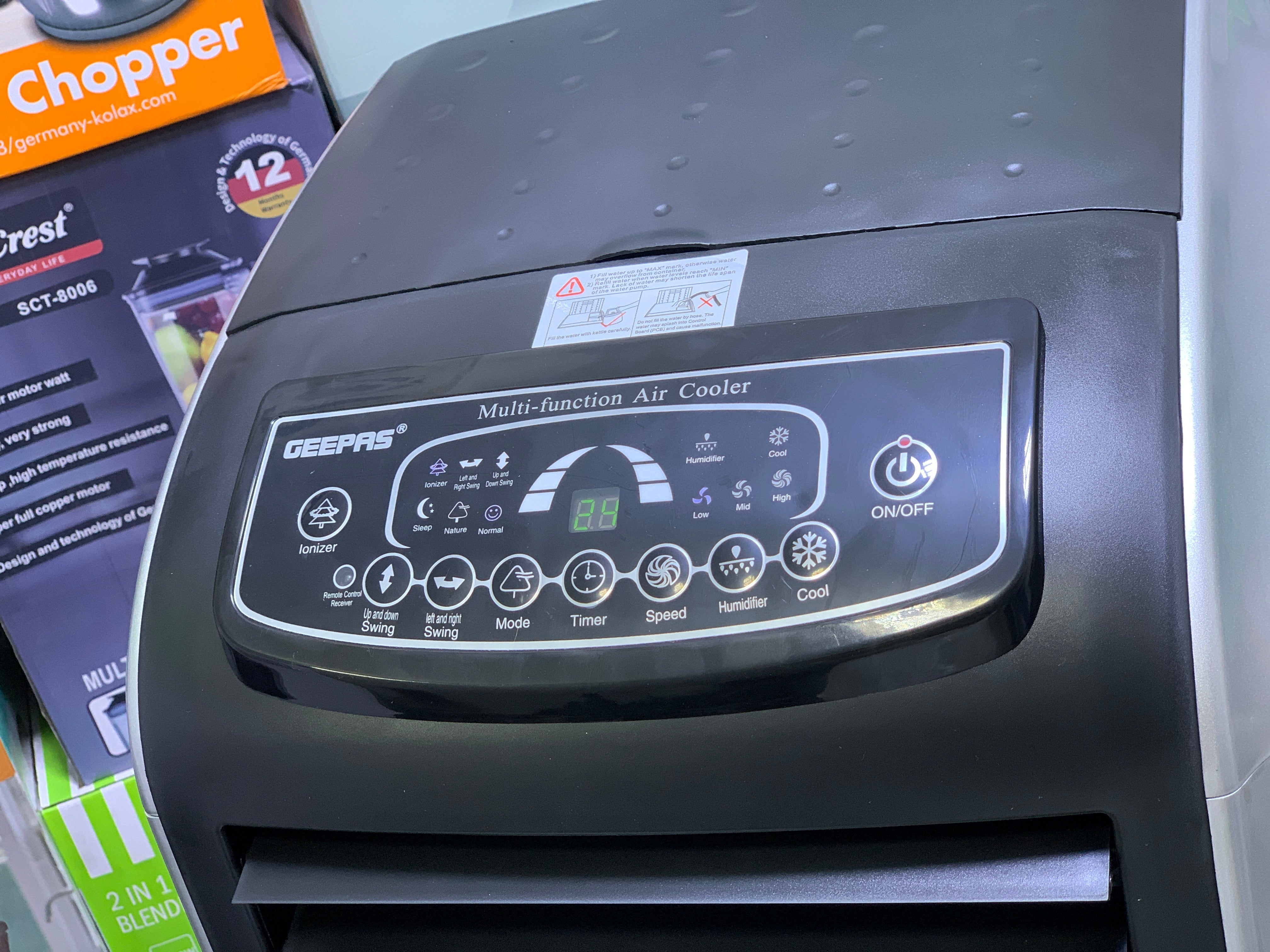 Geepas Air Cooler 150w with Big water Tank and HoneyComb cooling Technology