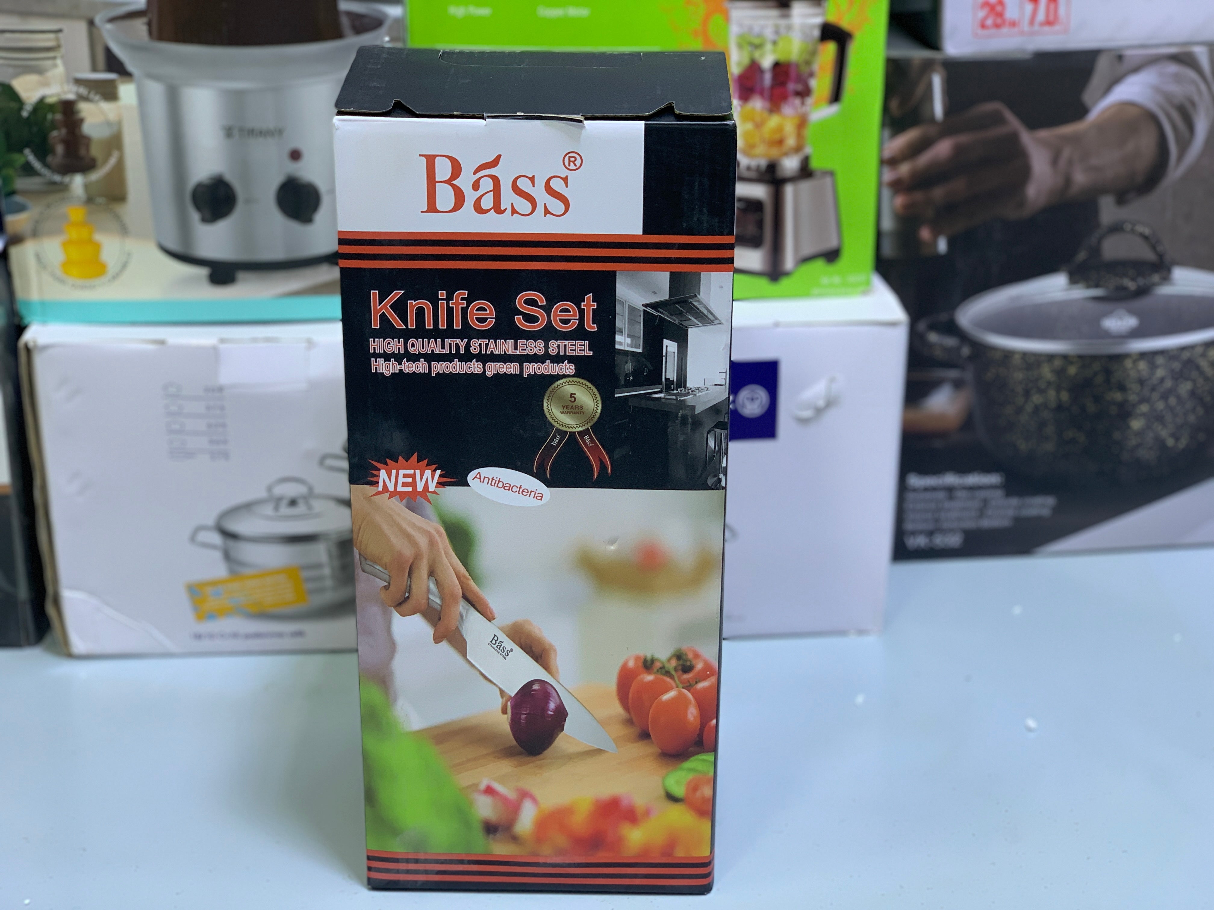 Bass Brand Knife Set- Healthy Stainless Steel-Highest Quality