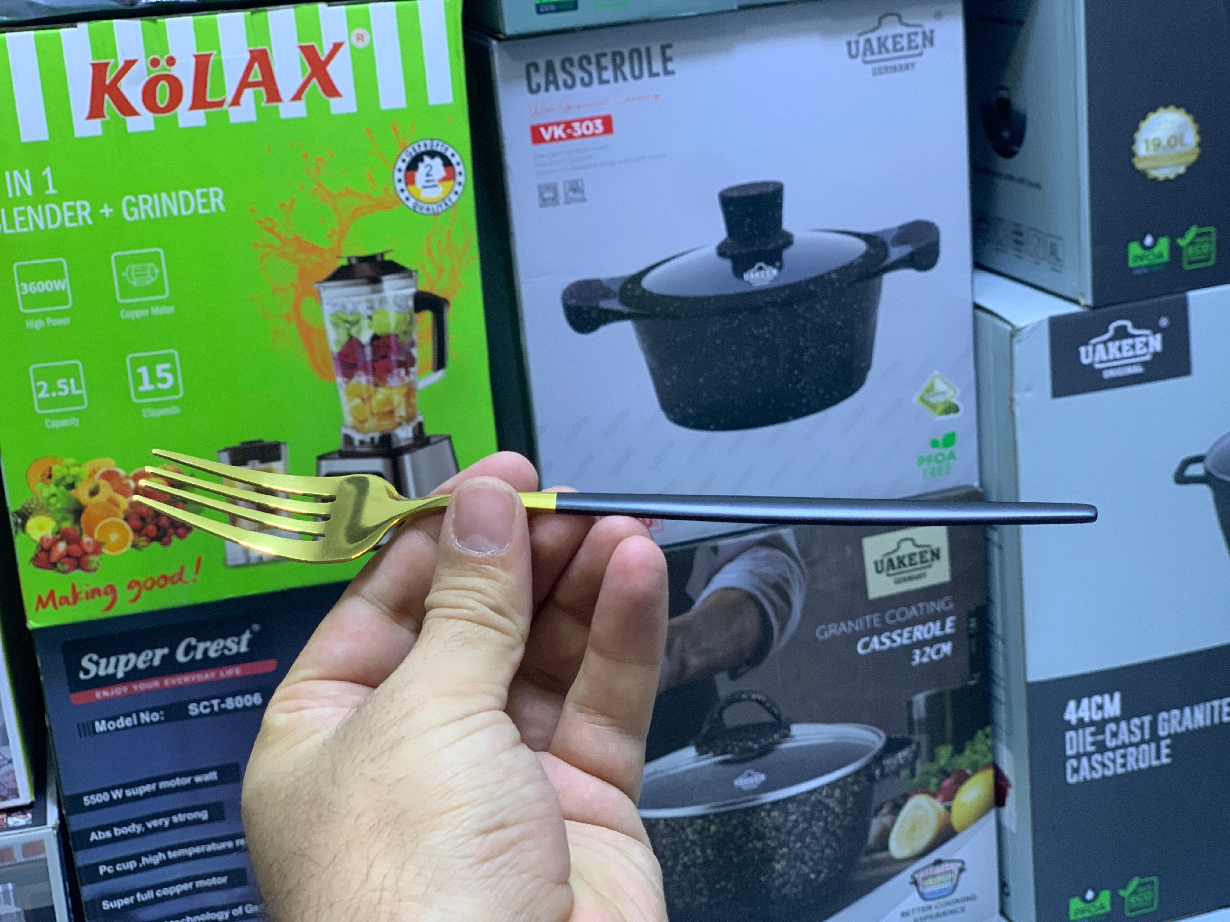 Black and Golden Cutlery Set 24 Pieces