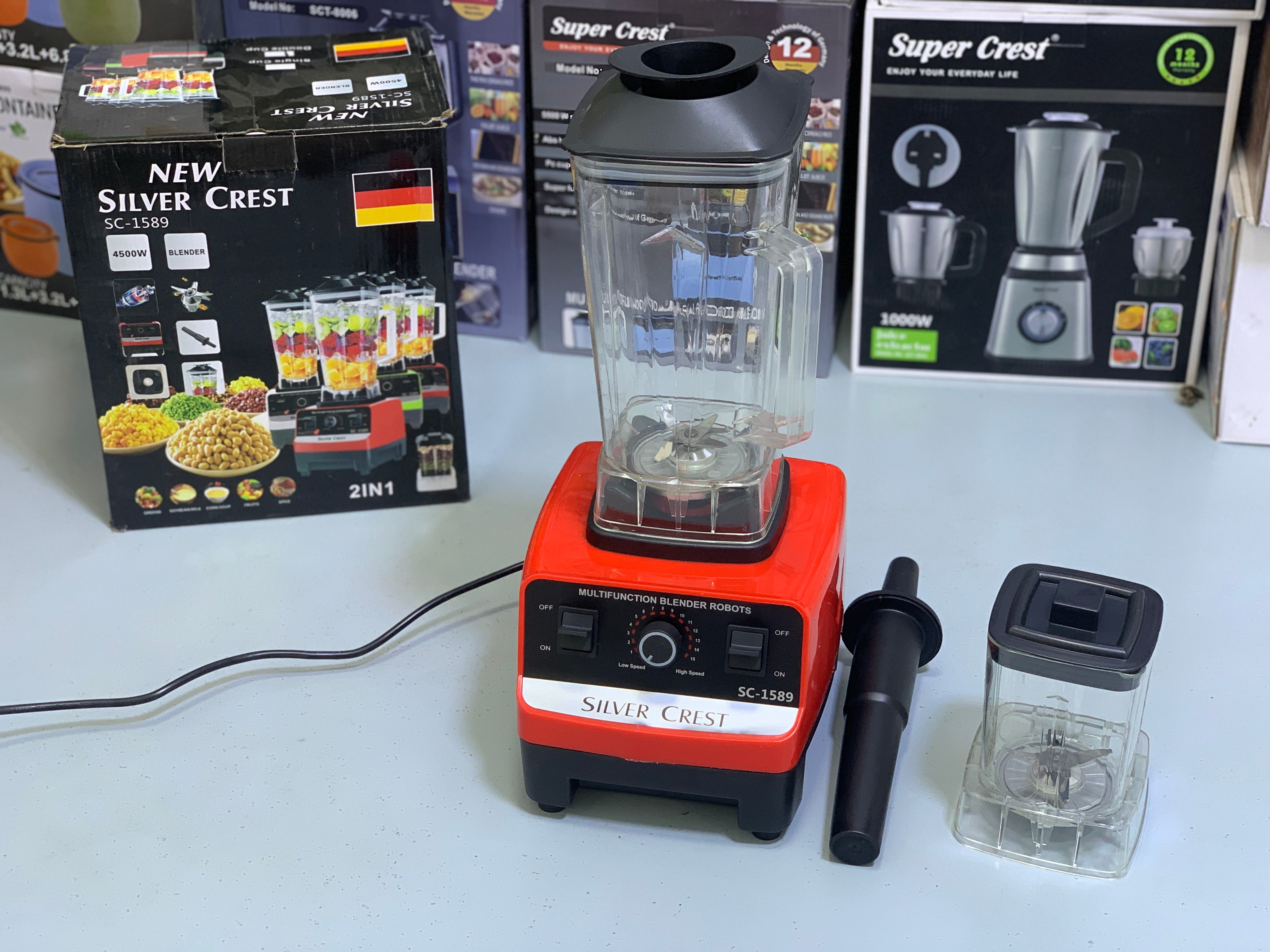Silver Crest 2 in 1 Blender and Grinder Model: SC-1589 2.5L 4500w