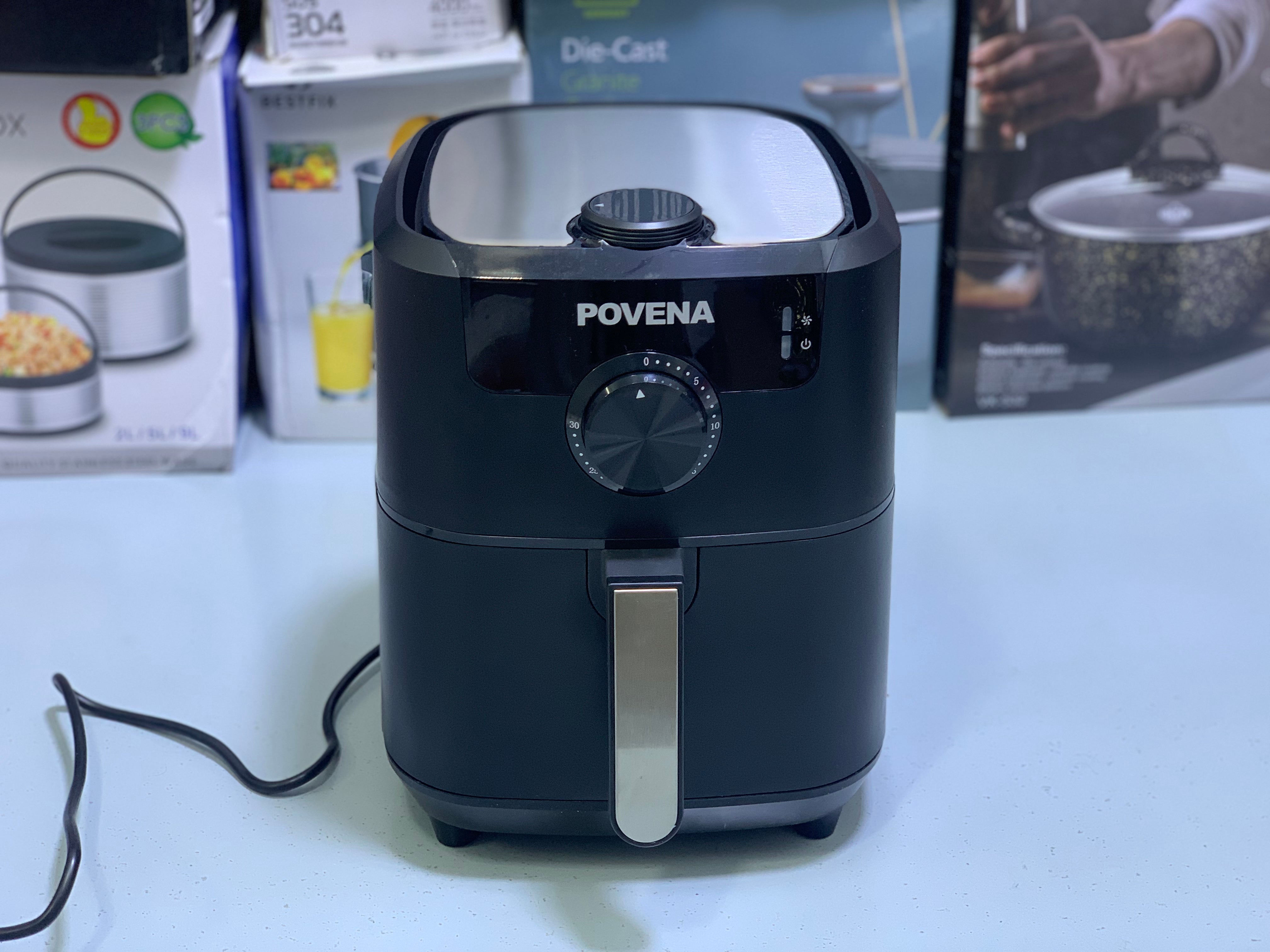 Povena Healthy Air Fryer 5.5L capacity Temperature Control