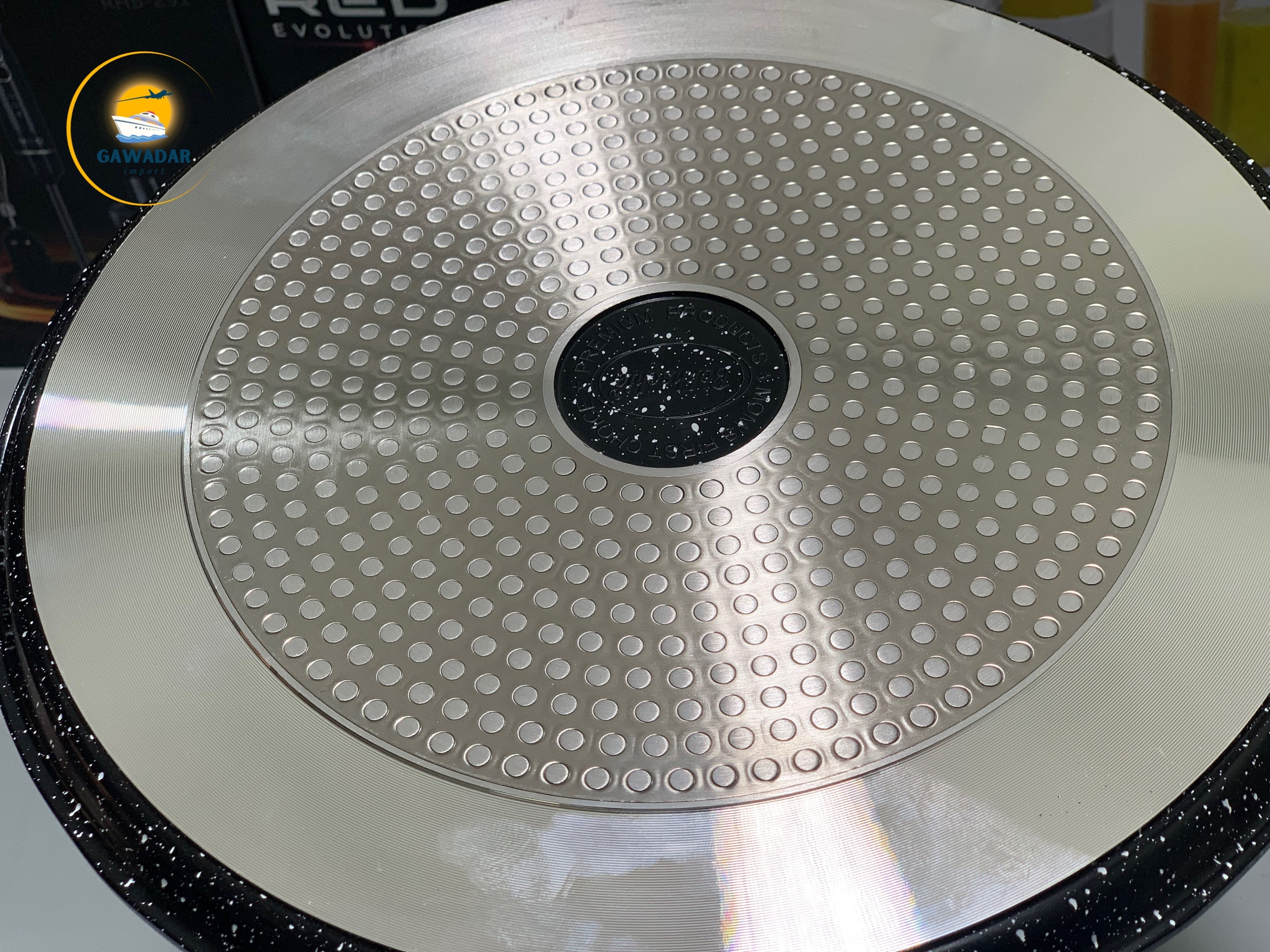 Bakhschie Brand Pure Granite non-stick Tawa of 32cm Black Color