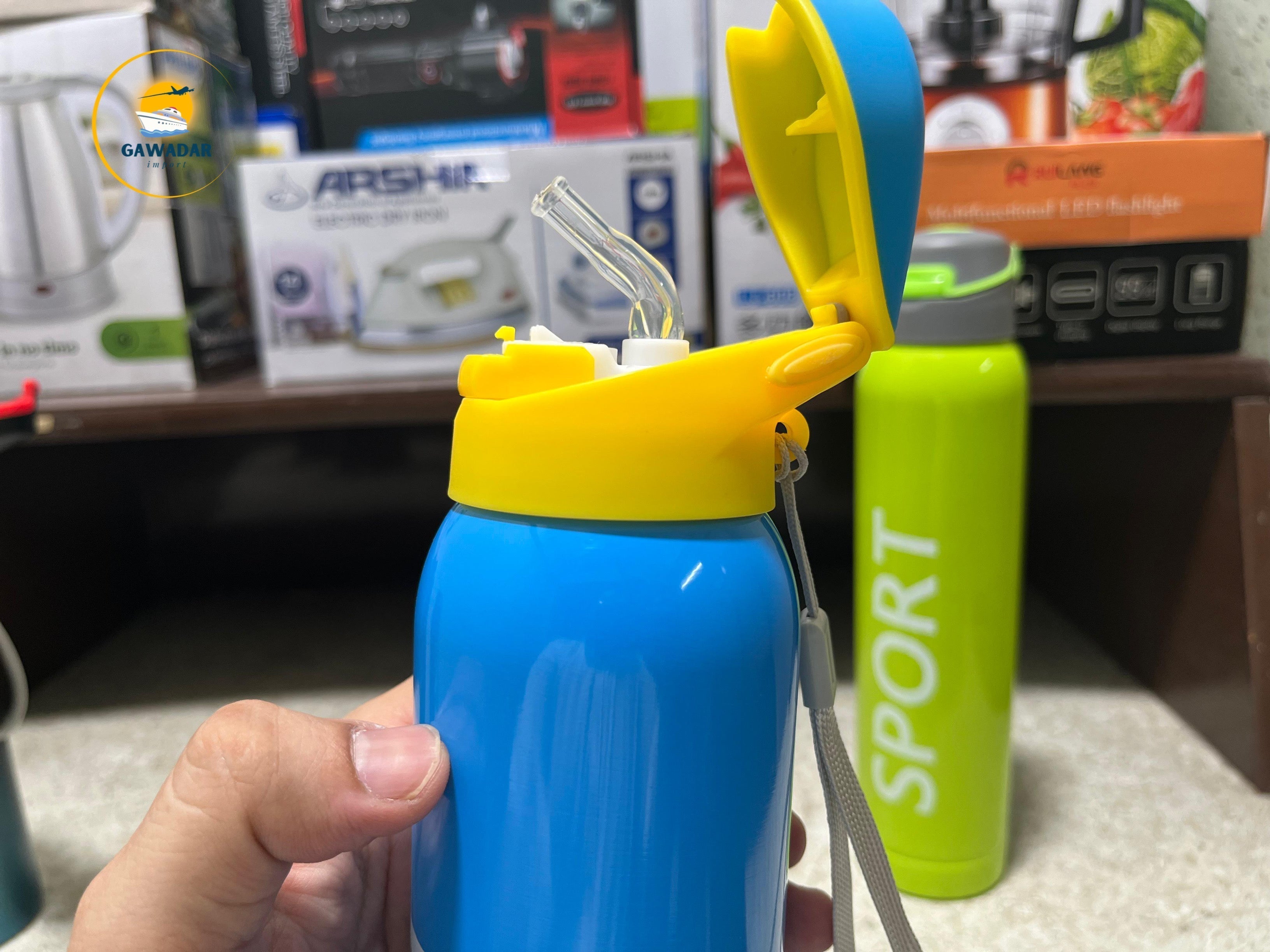 Hanif Traders's SPORT Brand Cold water bottles , Stainless Steel Built In Straw 750ml