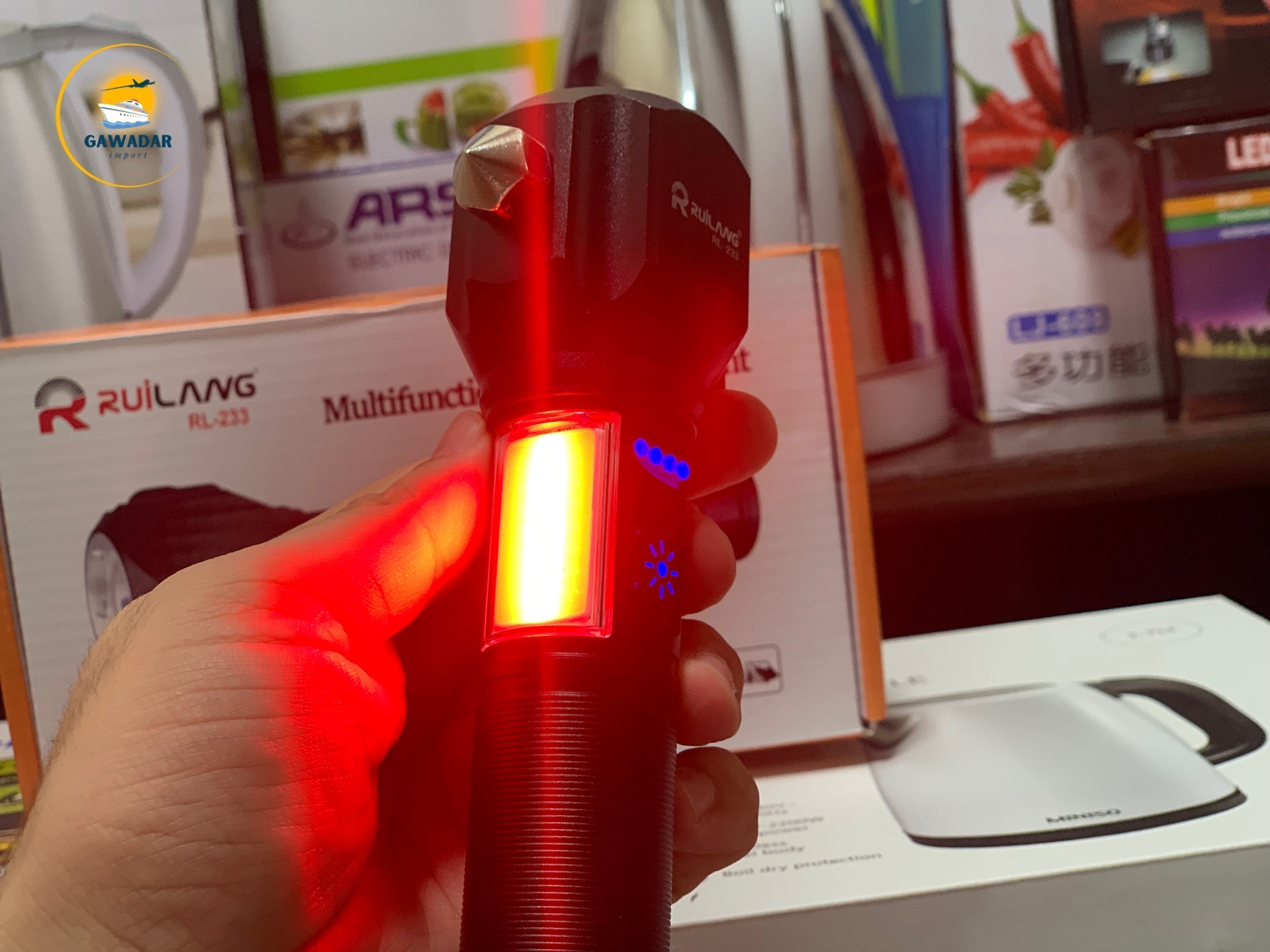 Hanif Traders's Rawilang RL-233 LED Bright Light Torch 1KM Range