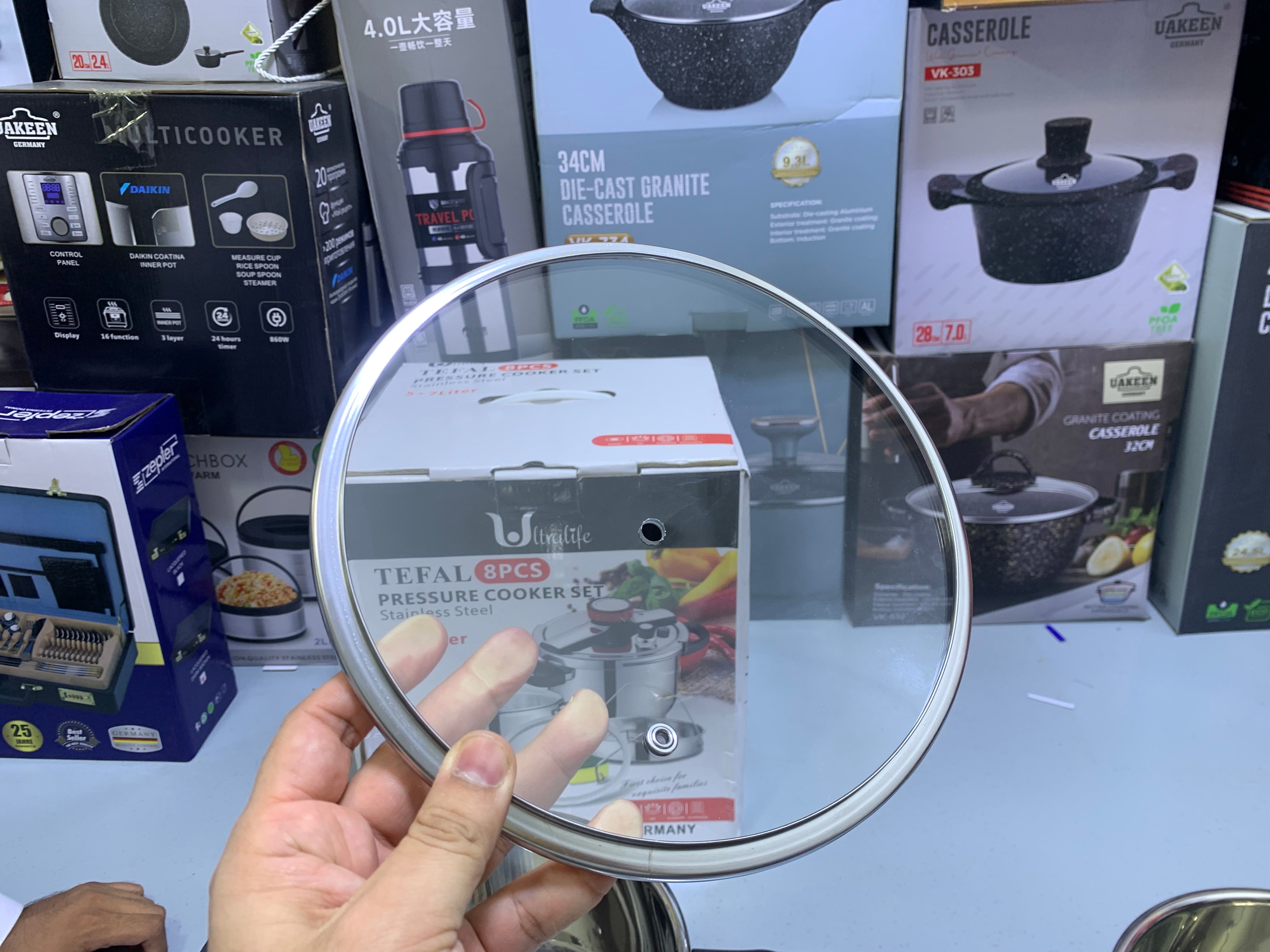 TEFAL 3 in 1 Pressure Cooker 5L and 7L Stainless Steel 18/10