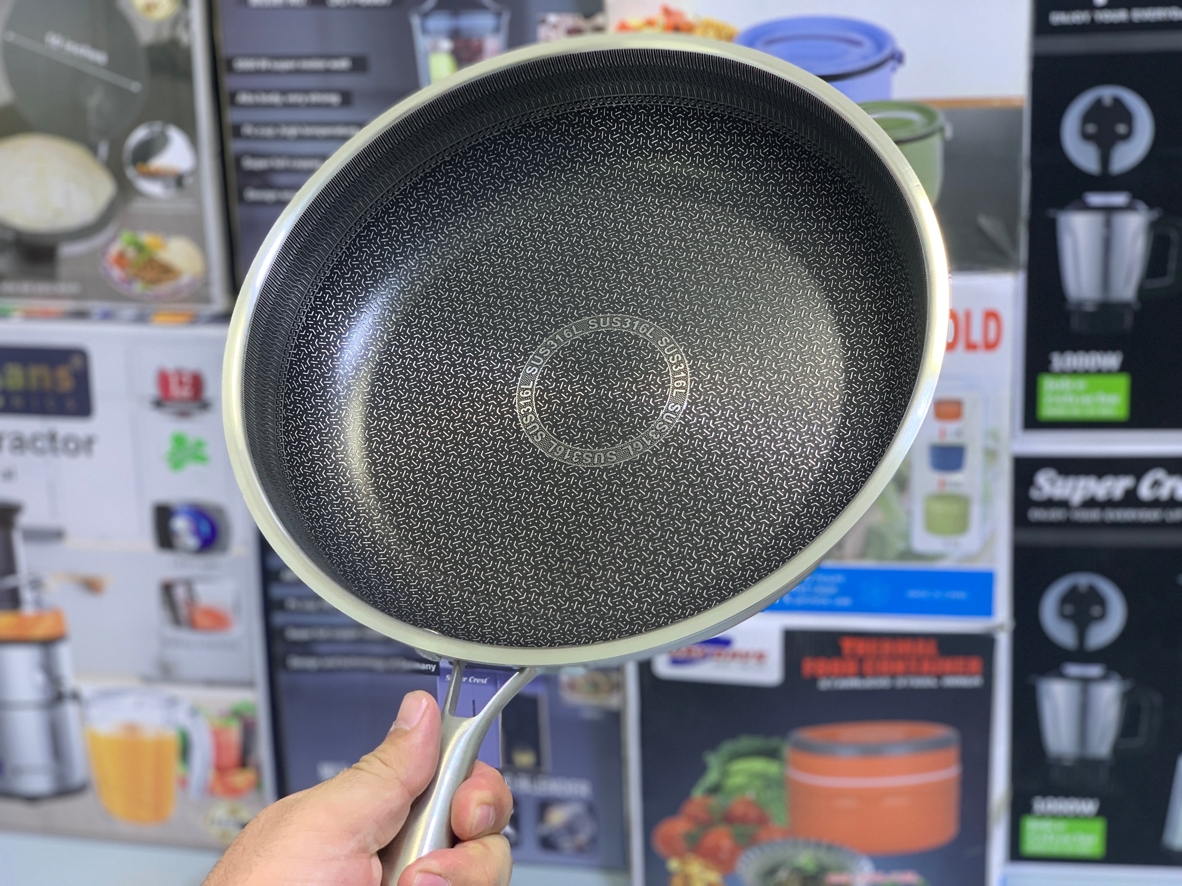 Shallow Laser Coating Frying Pan Non Stick Skillet