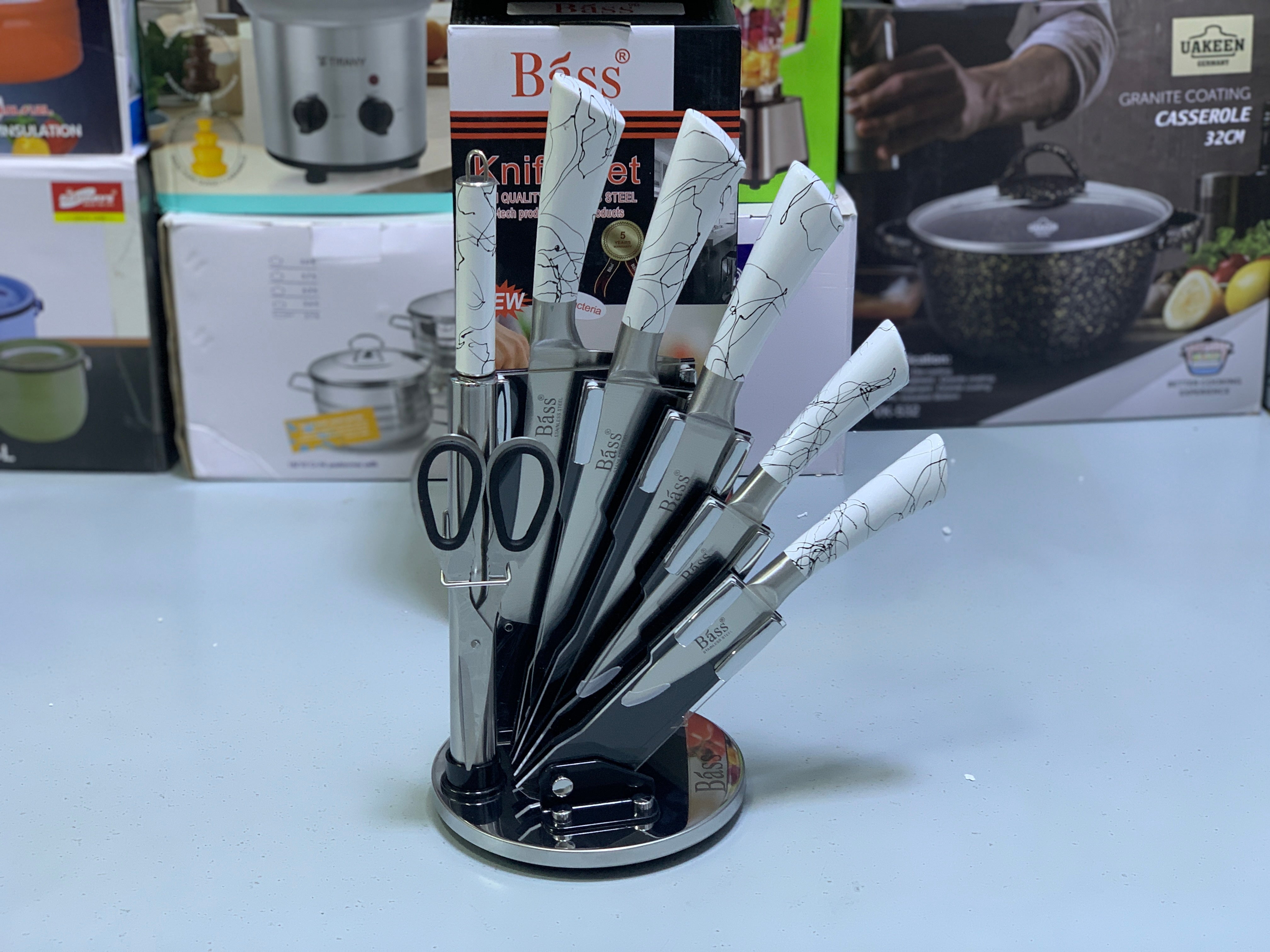 Bass Brand Knife Set- Healthy Stainless Steel-Highest Quality