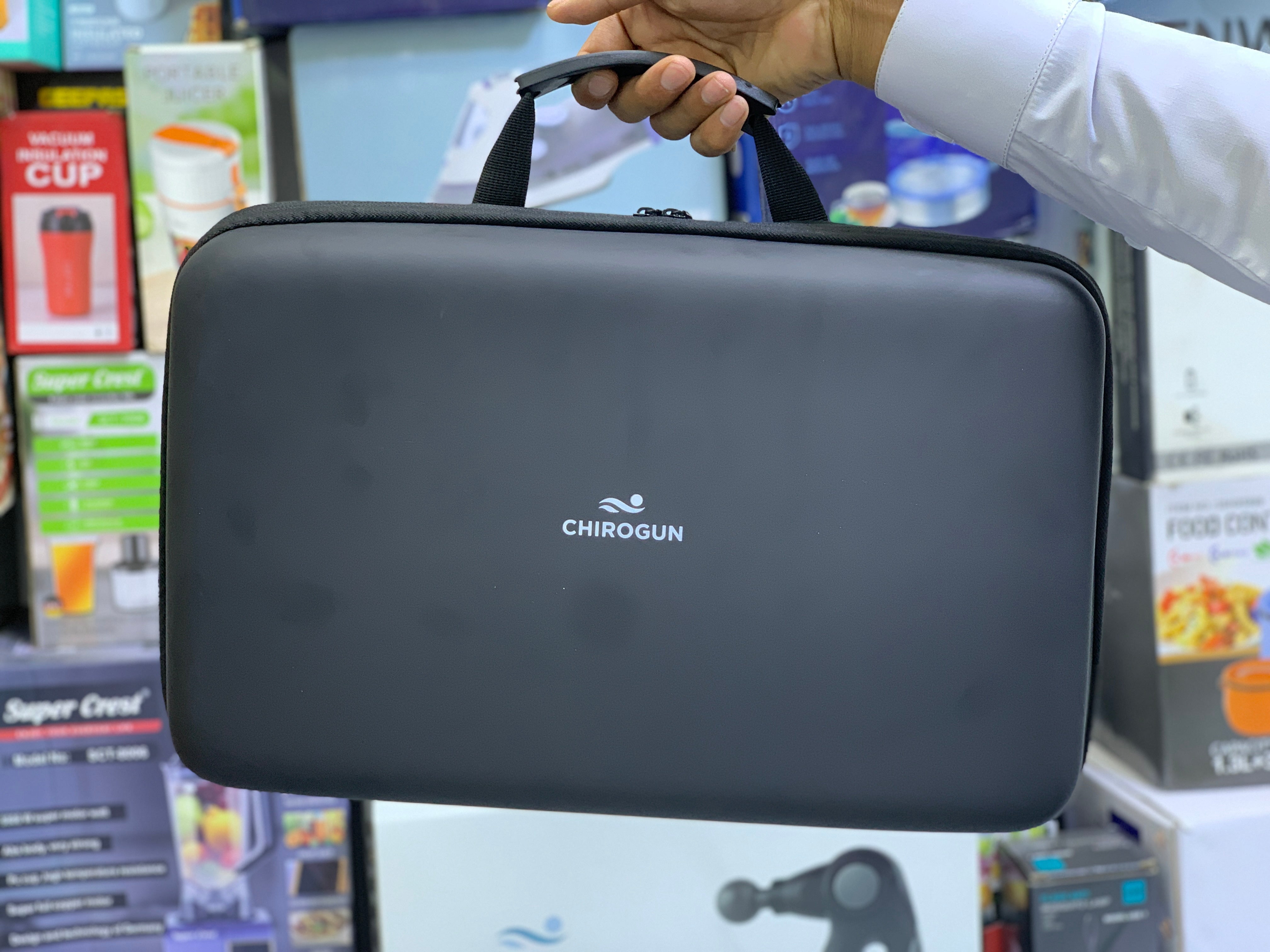 Chirogun percussion Massage Gun 4 Speeds and 17 Massage Heads with Two massage balls