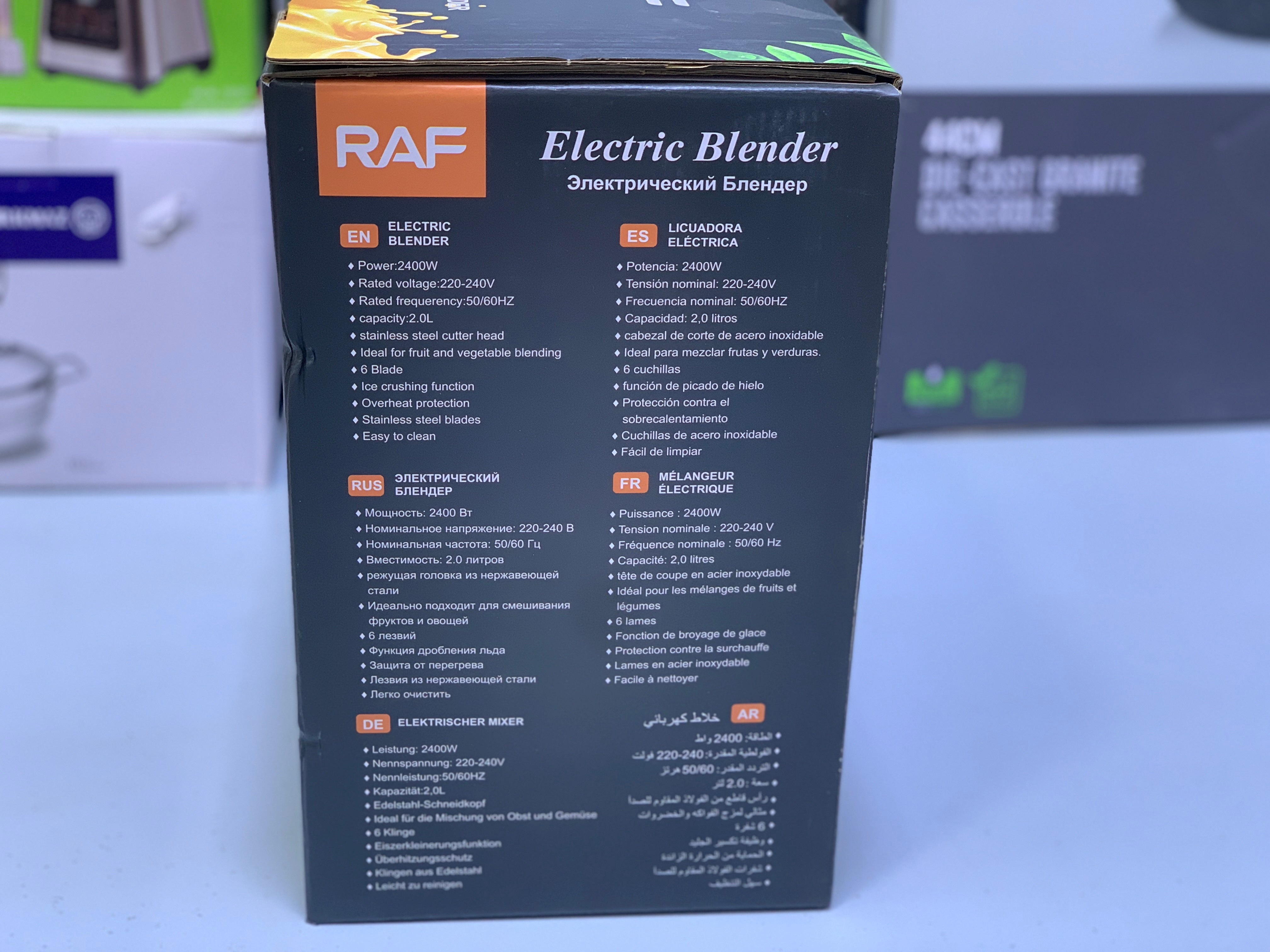 Raf Electric Blender Juicer-2400w Model: R 2809