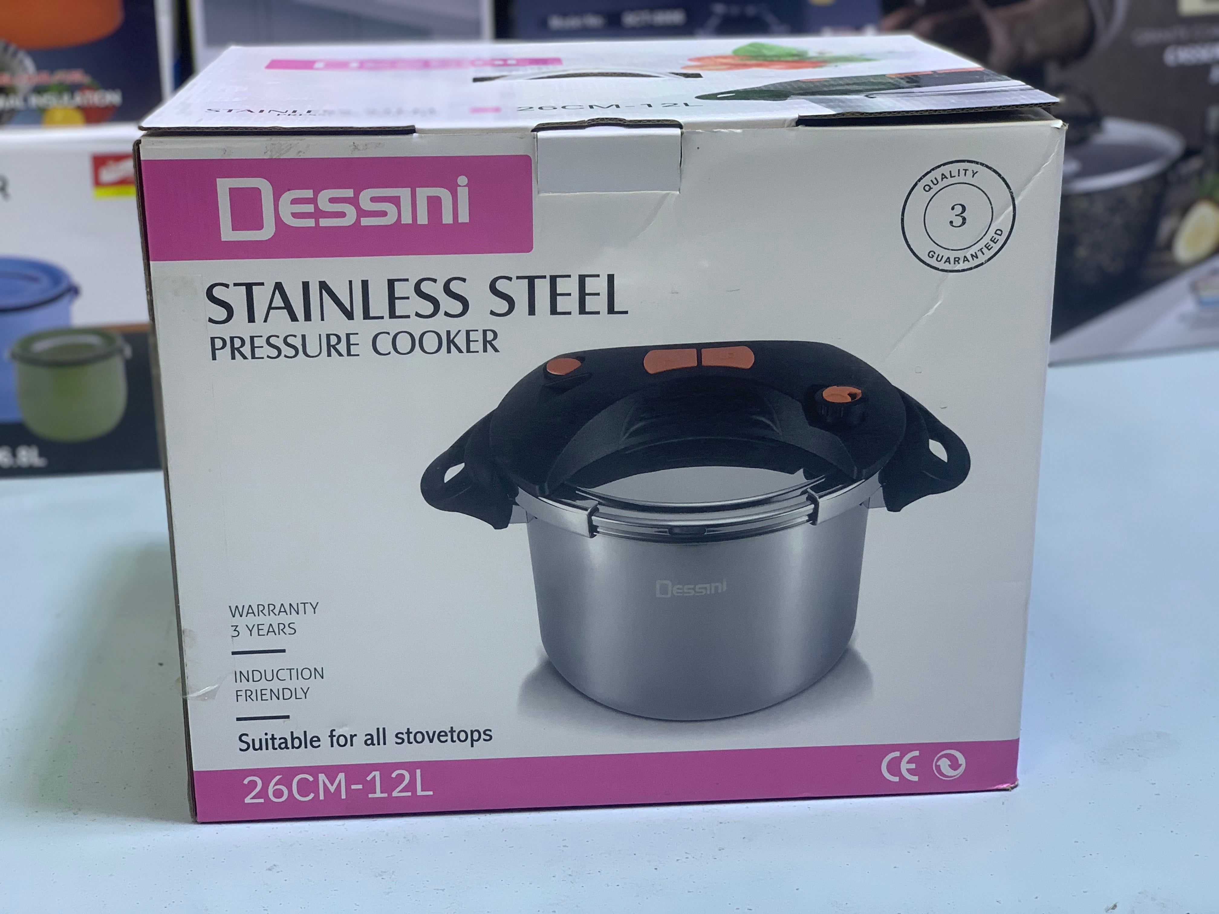 Dessini 12L Pressure Cooker Stainless Steel