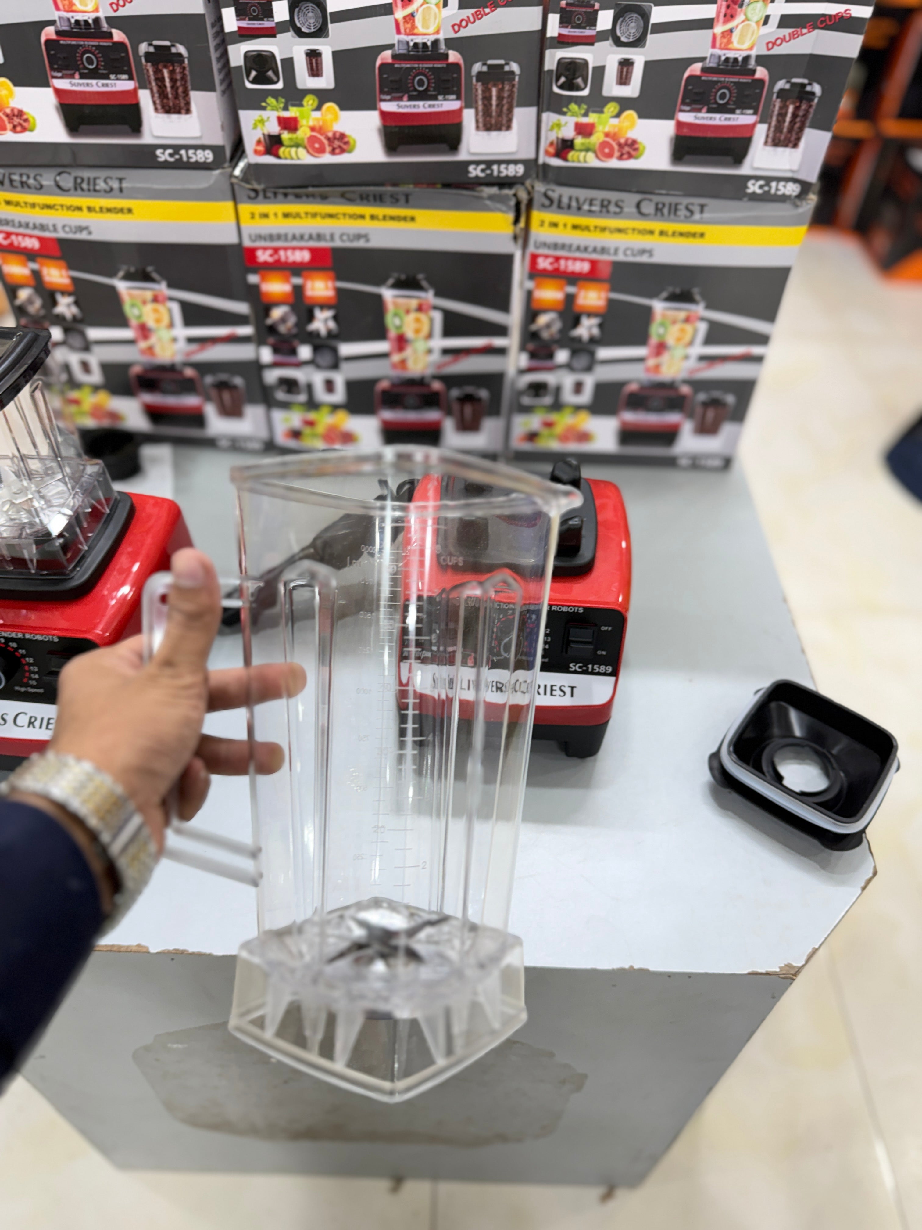 SILVER CREST 2 IN 1 MULTIFUNCTION BLENDER UNBREAKABLE CUPS SC-1589