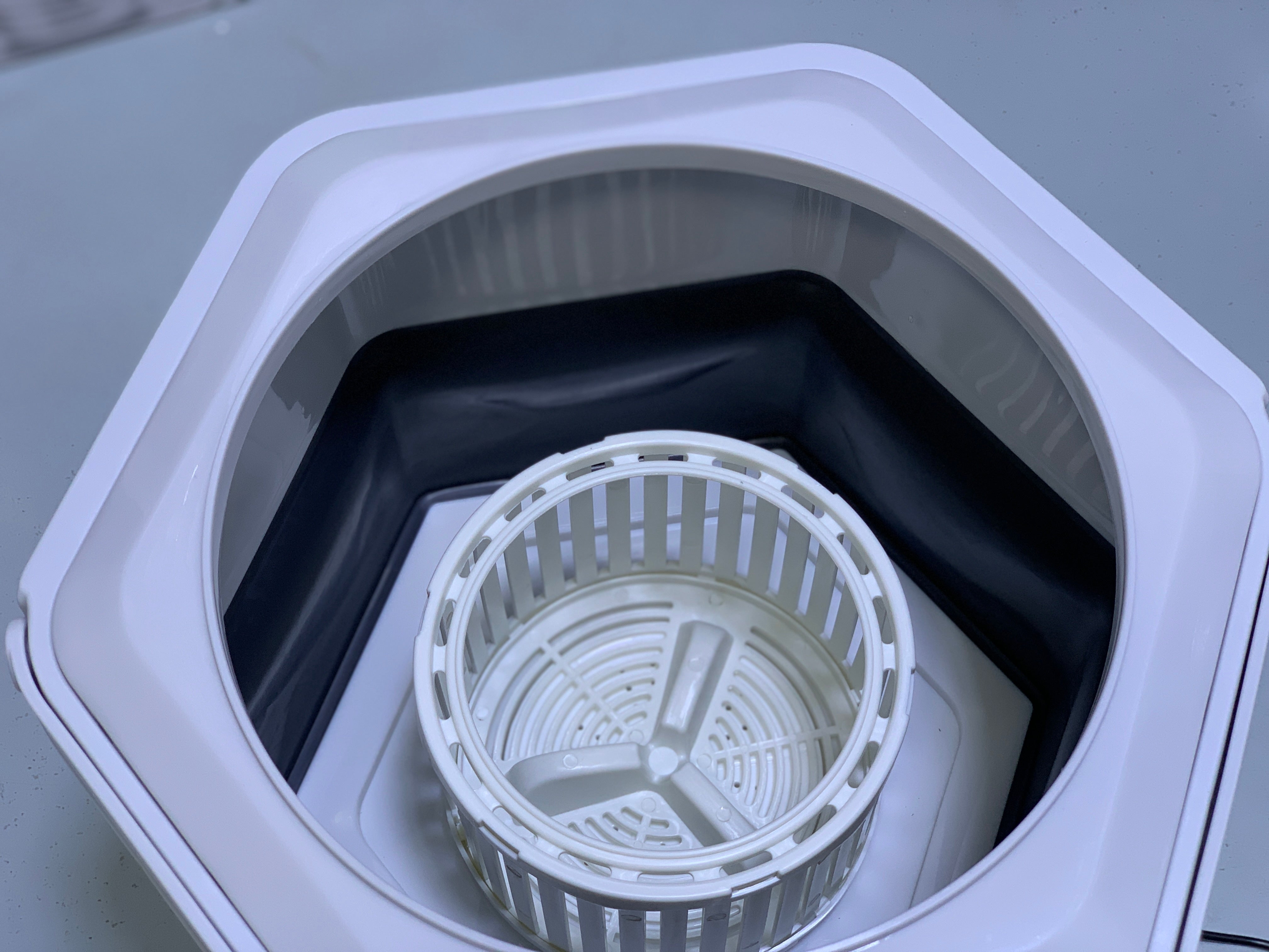 Folding portable washing machine