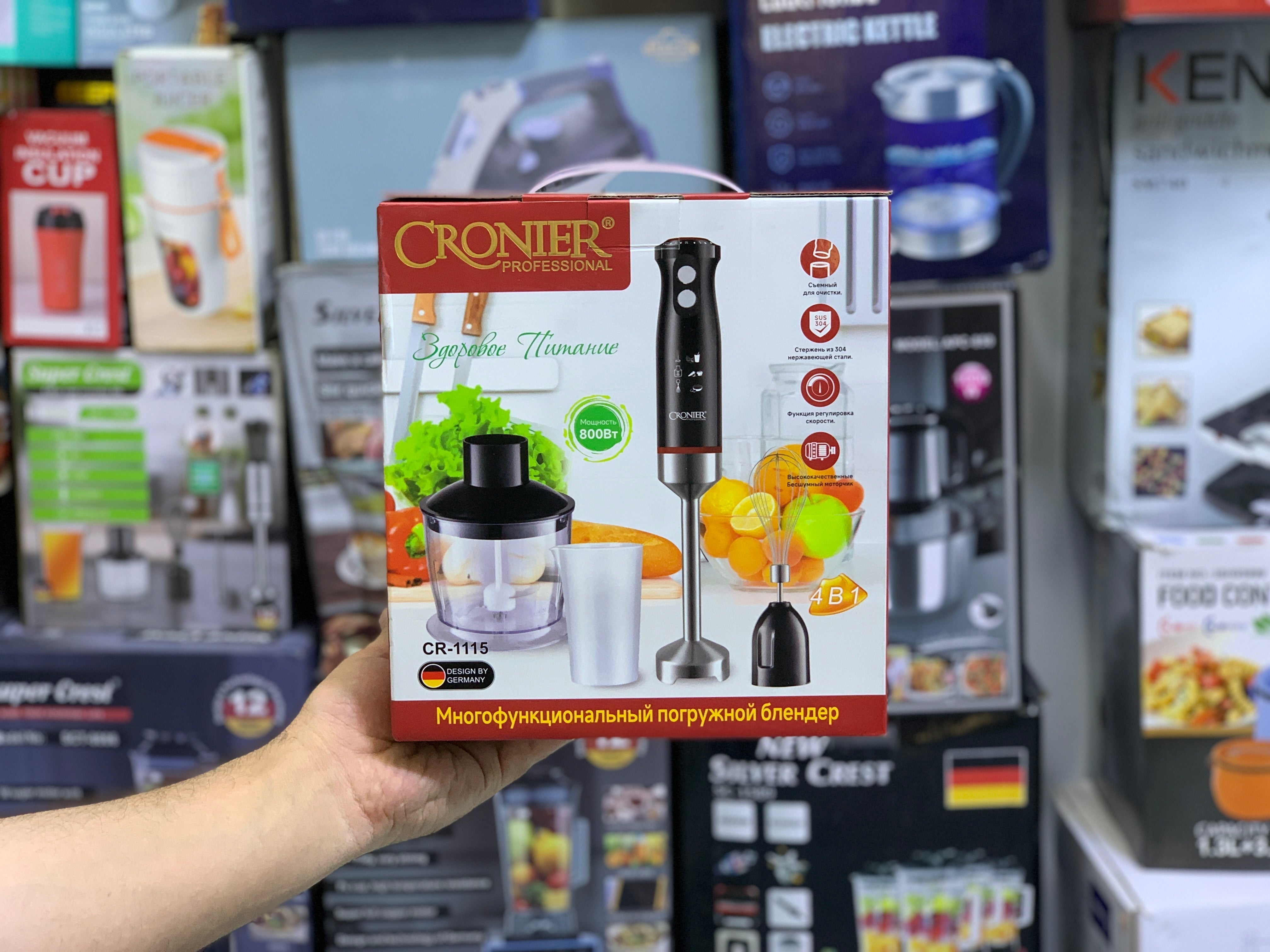 CRONIER Multifunctional Food Chopper 800w 4 in 1