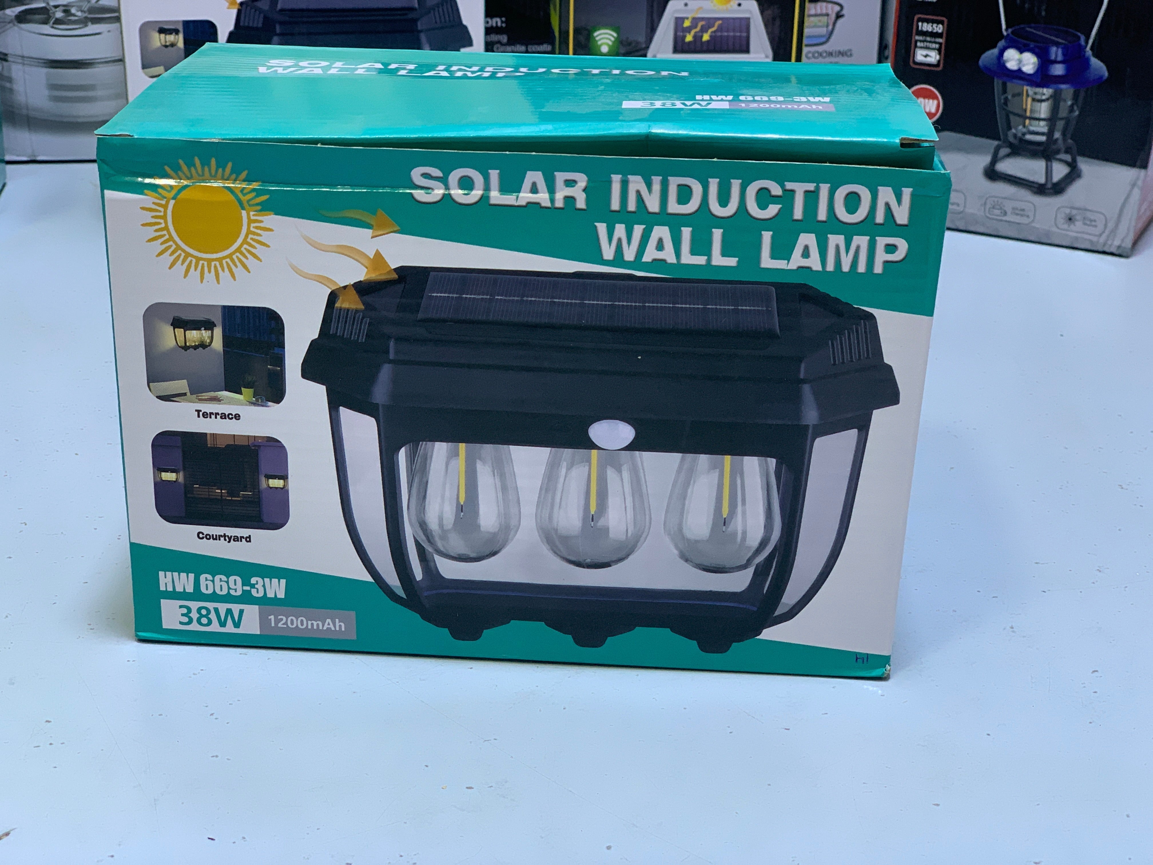 Solar induction wall lamp HW 669-3w