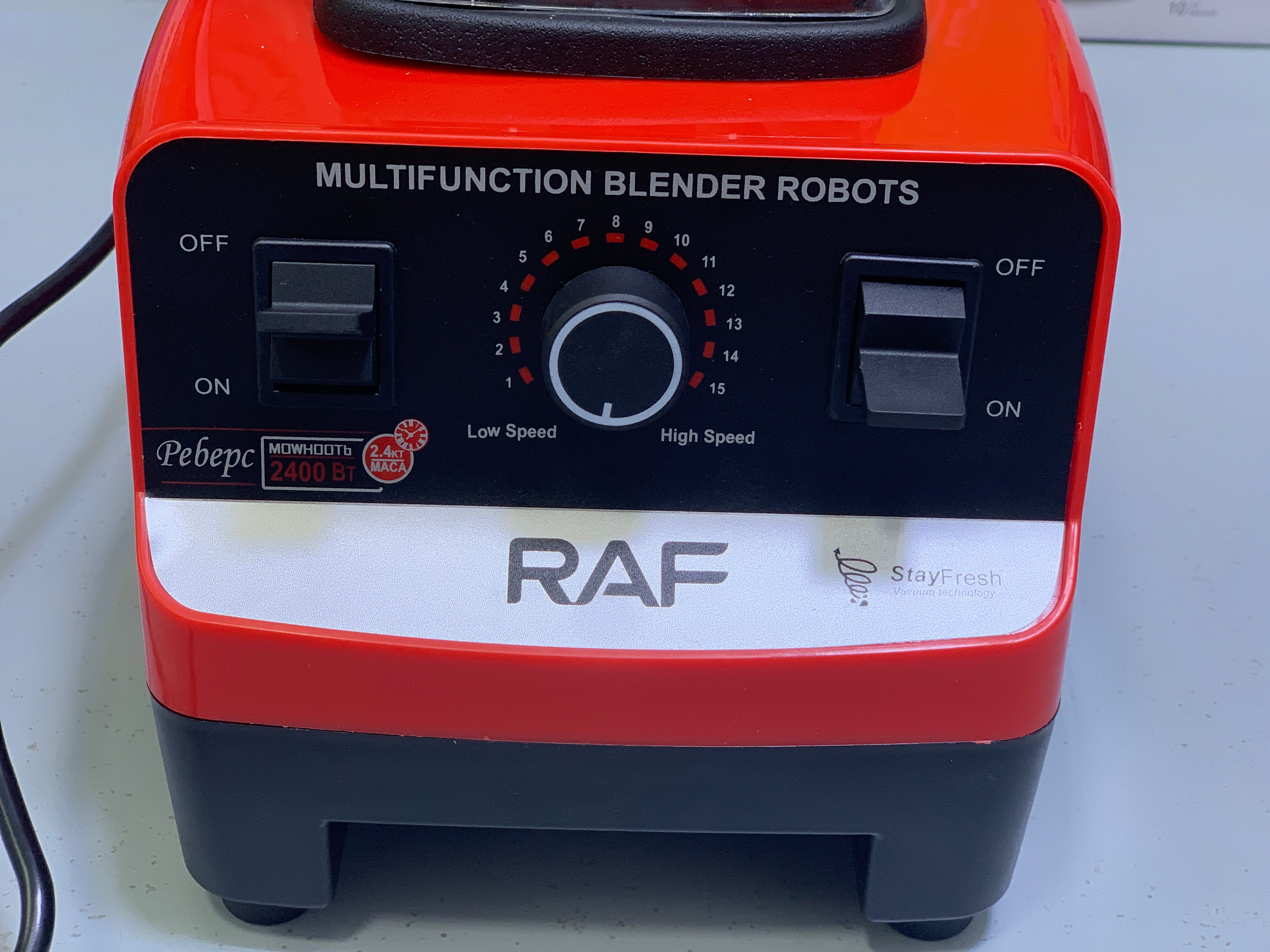 Raf Electric Blender Juicer-2400w Model: R 2809