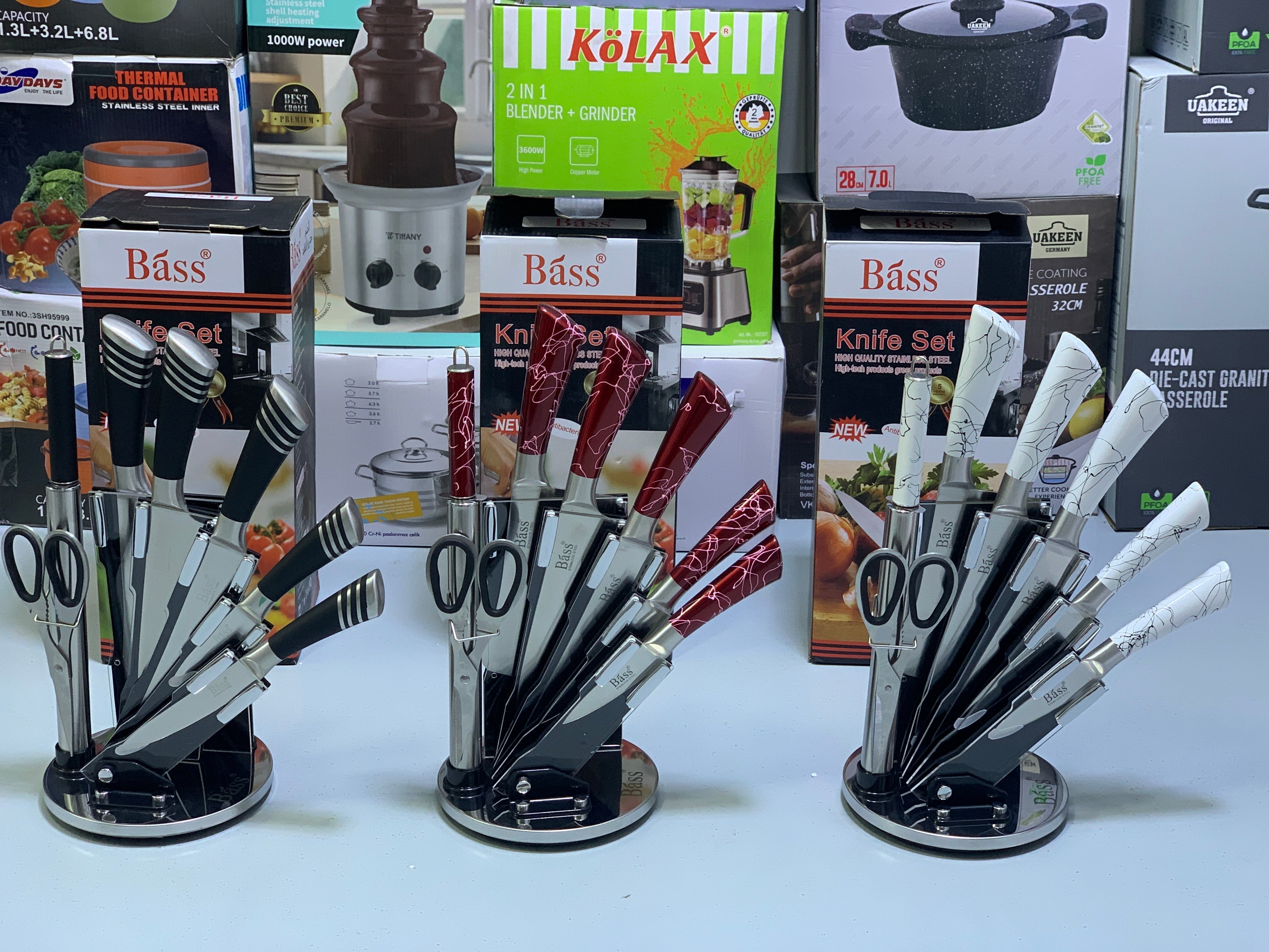 Bass Brand Knife Set- Healthy Stainless Steel-Highest Quality