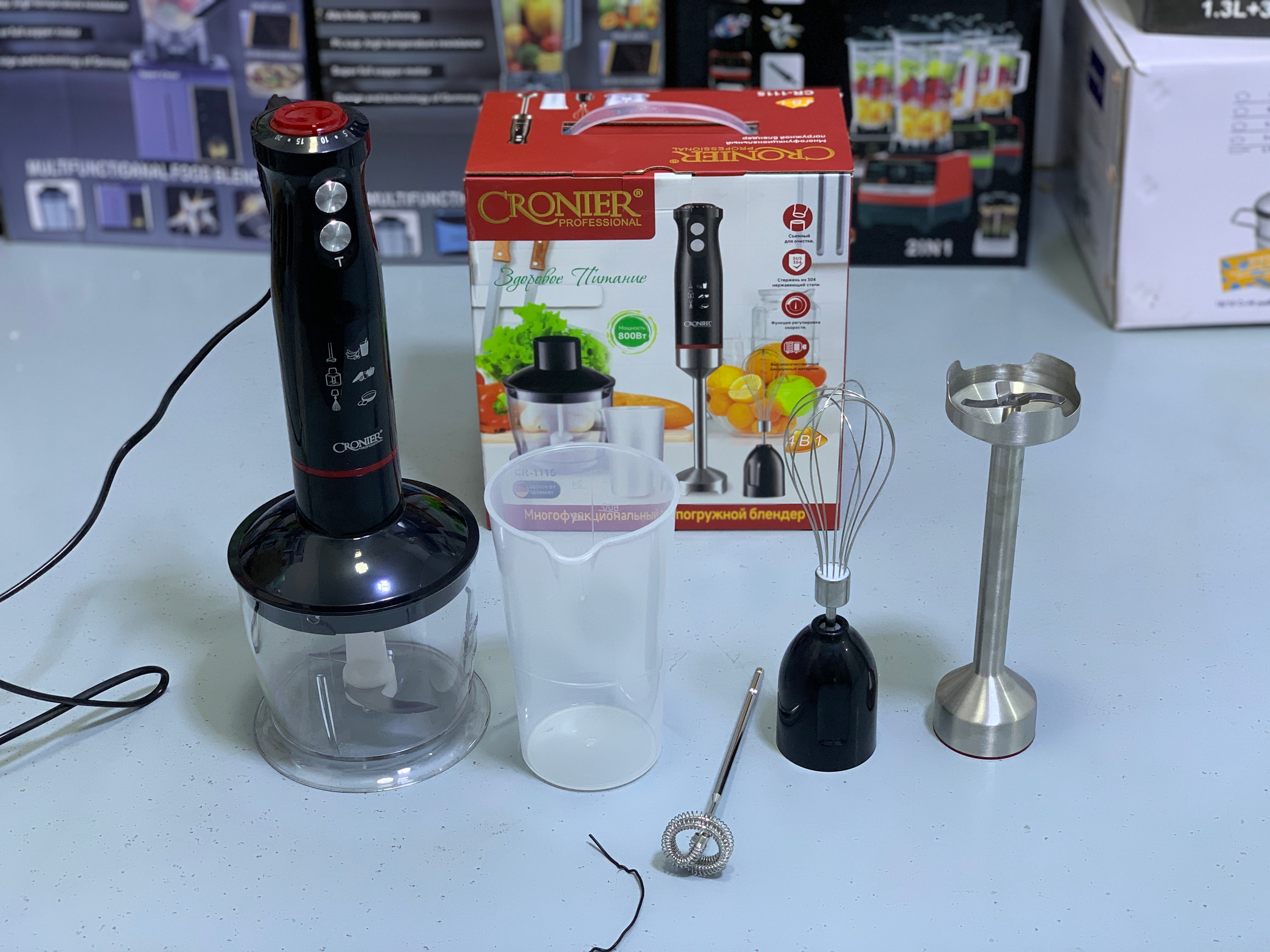 CRONIER Multifunctional Food Chopper 800w 4 in 1