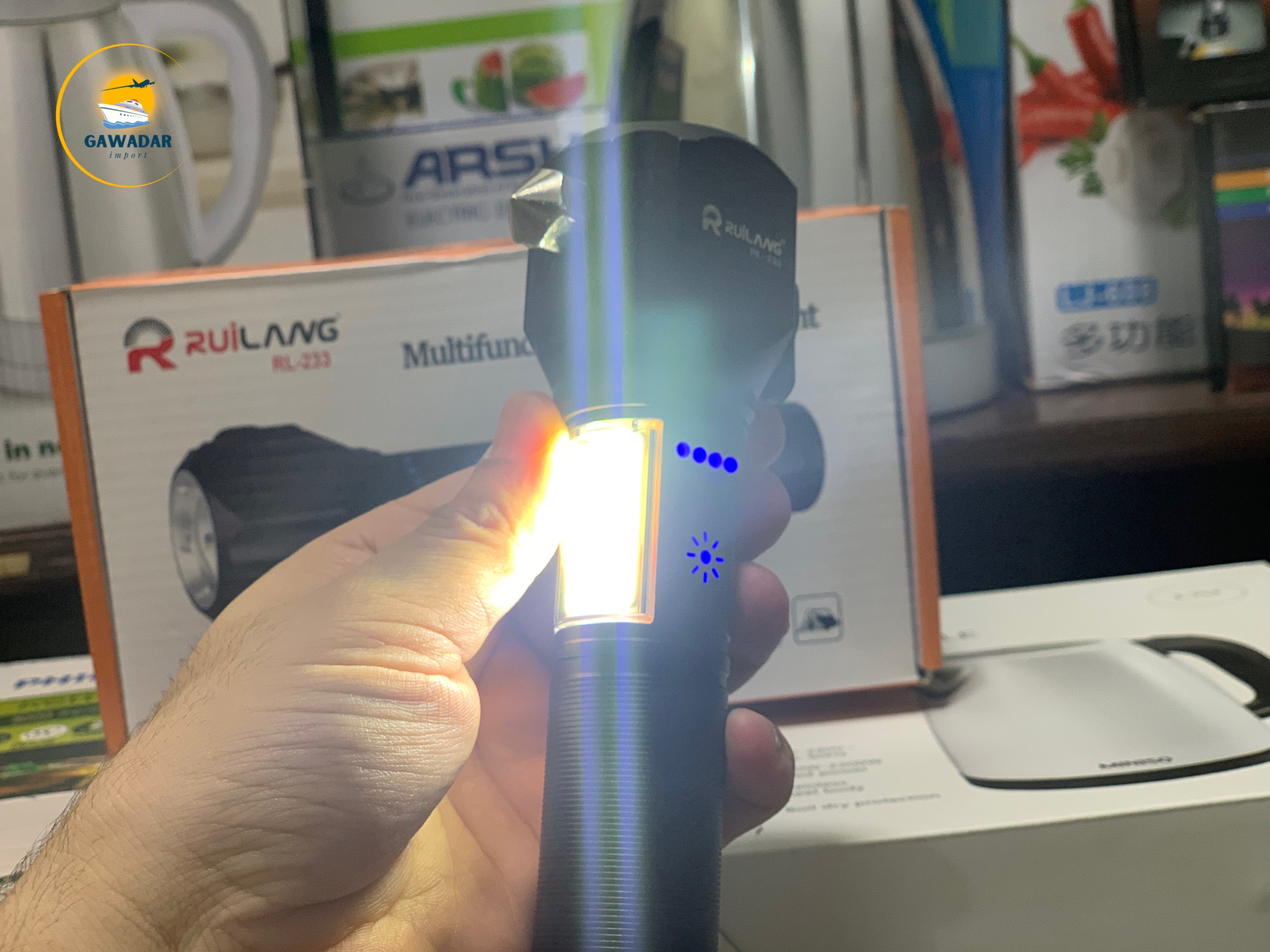 Hanif Traders's Rawilang RL-233 LED Bright Light Torch 1KM Range