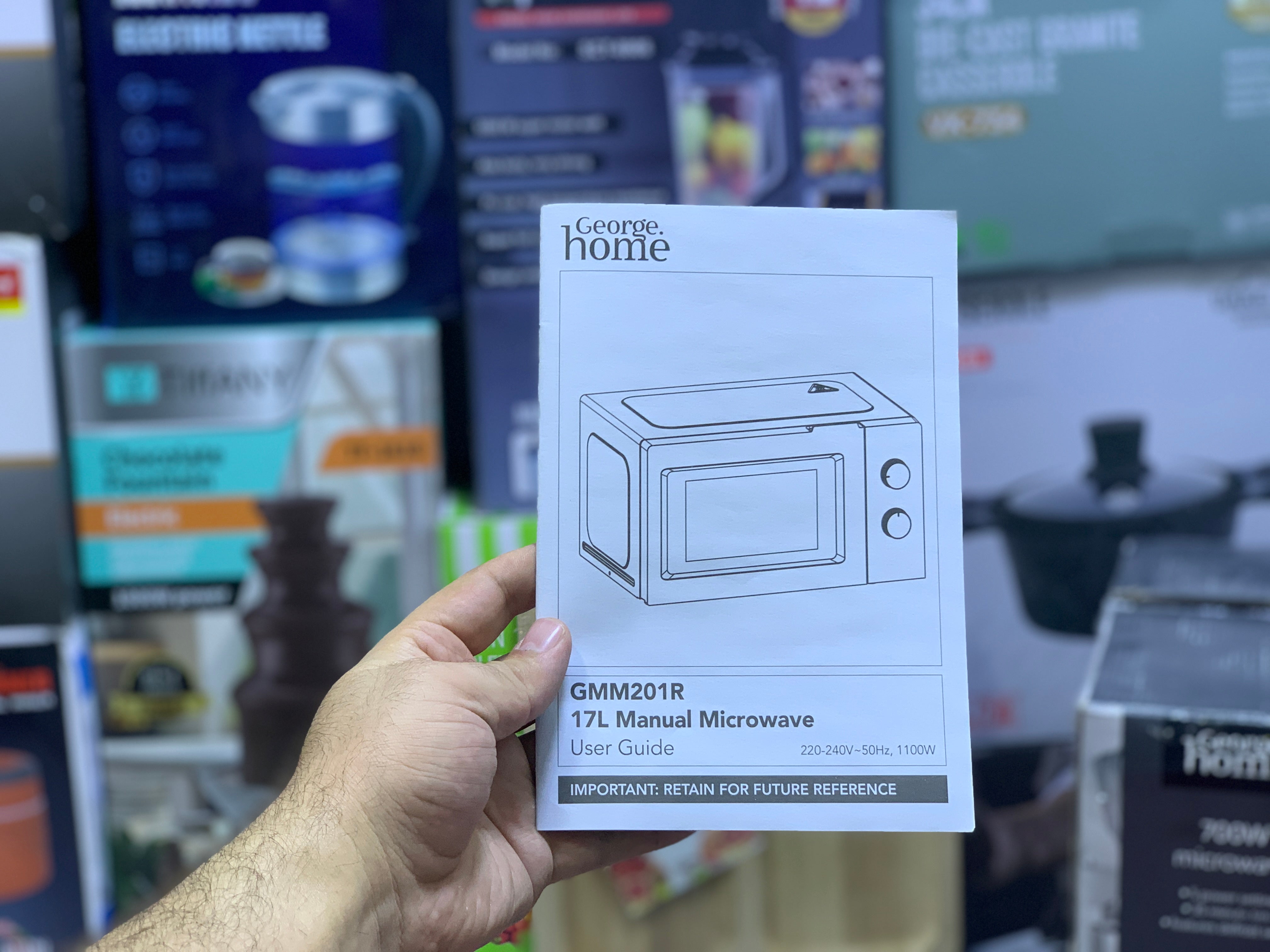 George Home Microwave  17L 700w , 3 Pin Switch