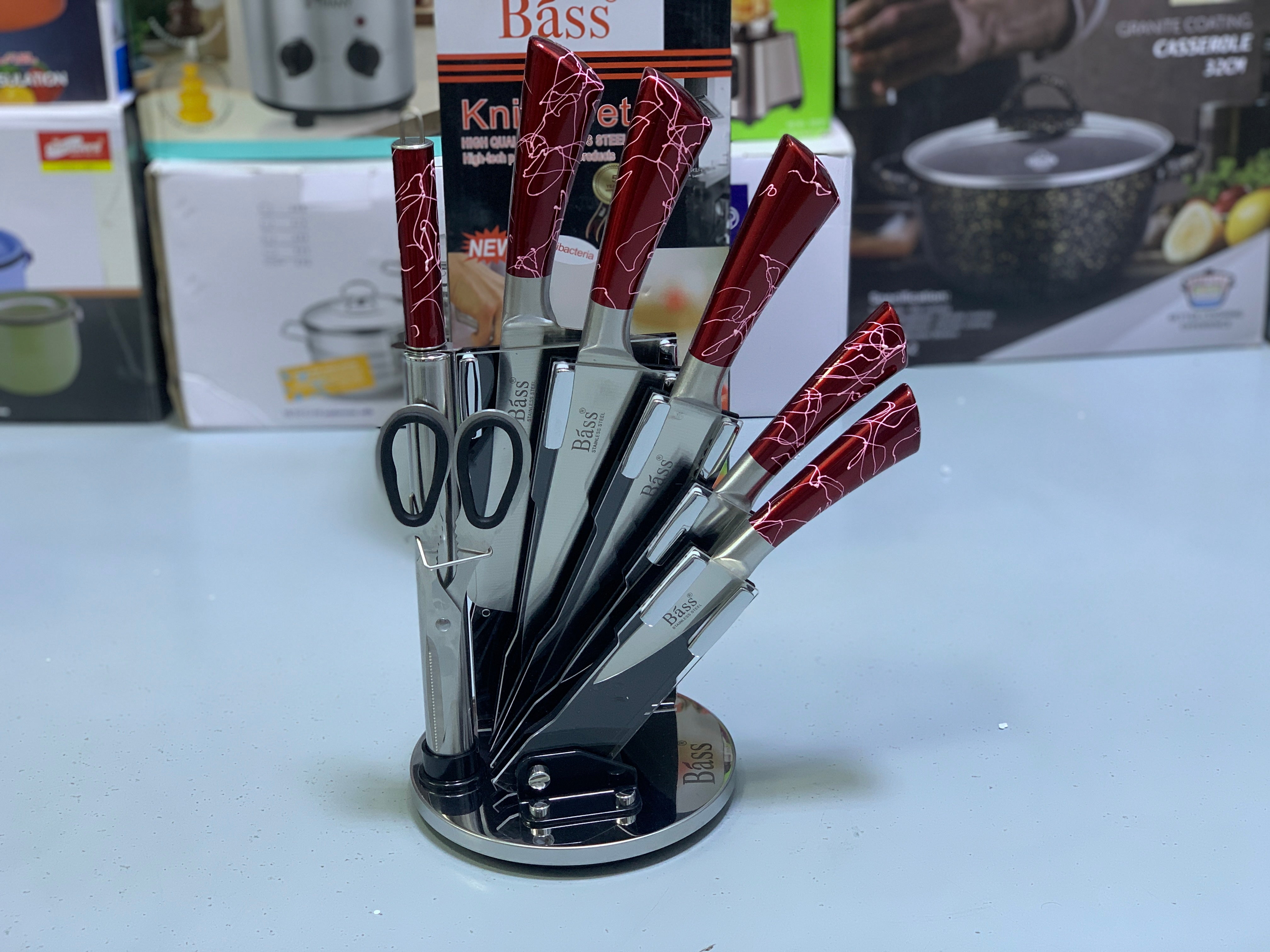 Bass Brand Knife Set- Healthy Stainless Steel-Highest Quality