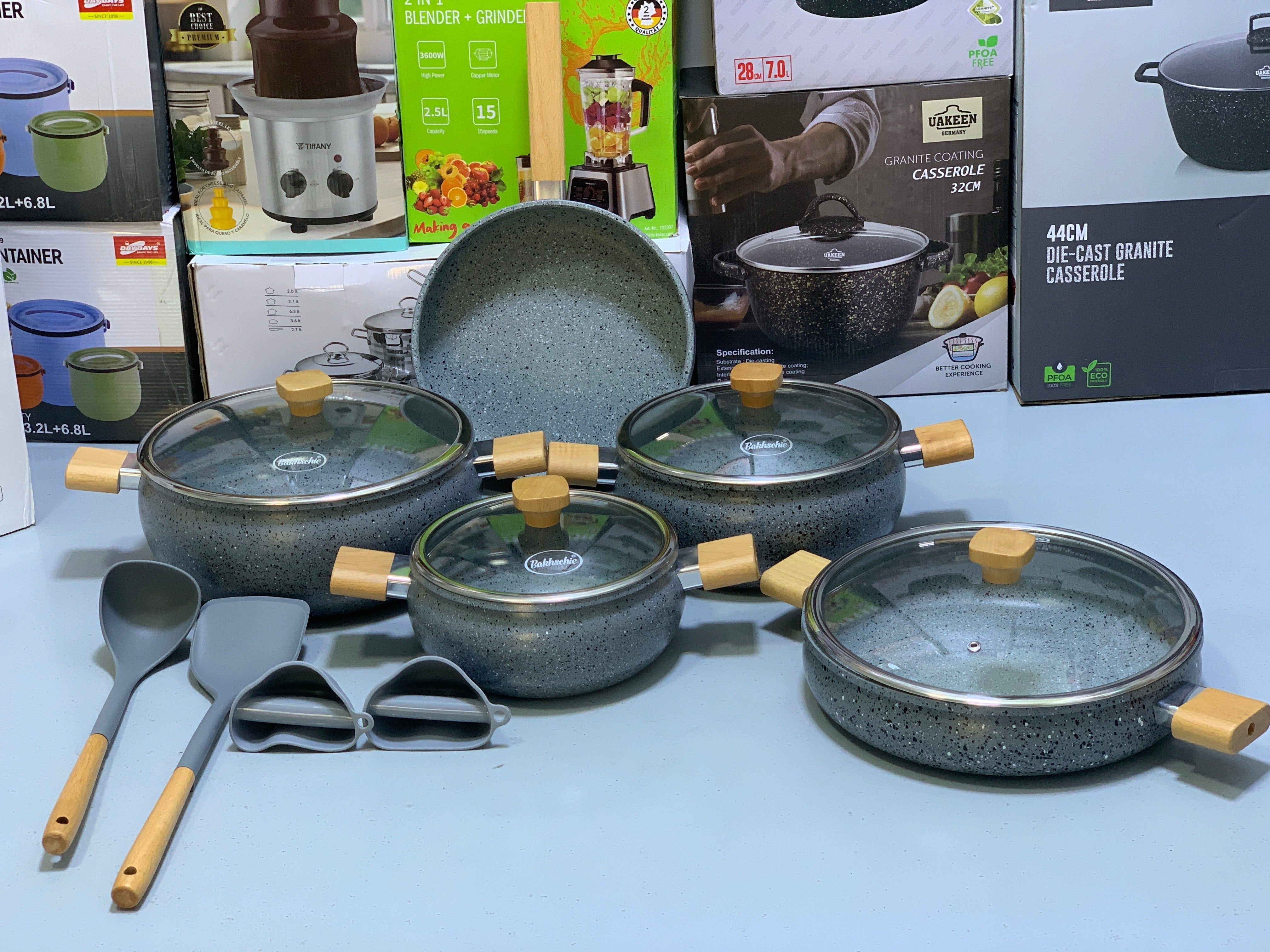 Mom’s First Choice Bakhschie 13 Pieces Cookware Set