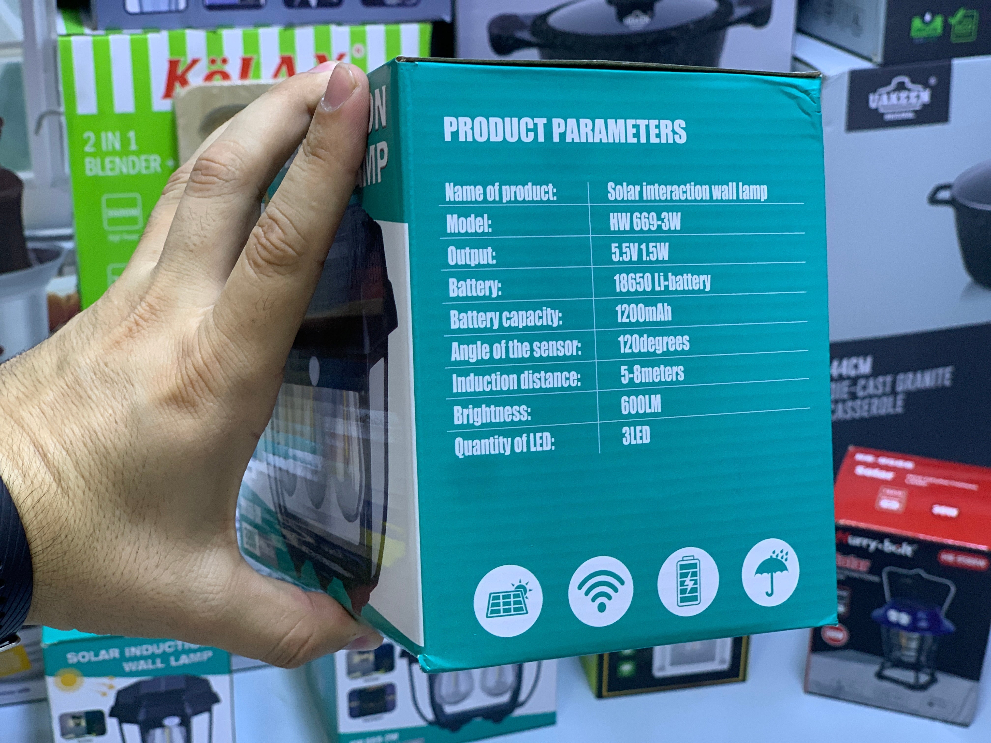 Solar induction wall lamp HW 669-3w