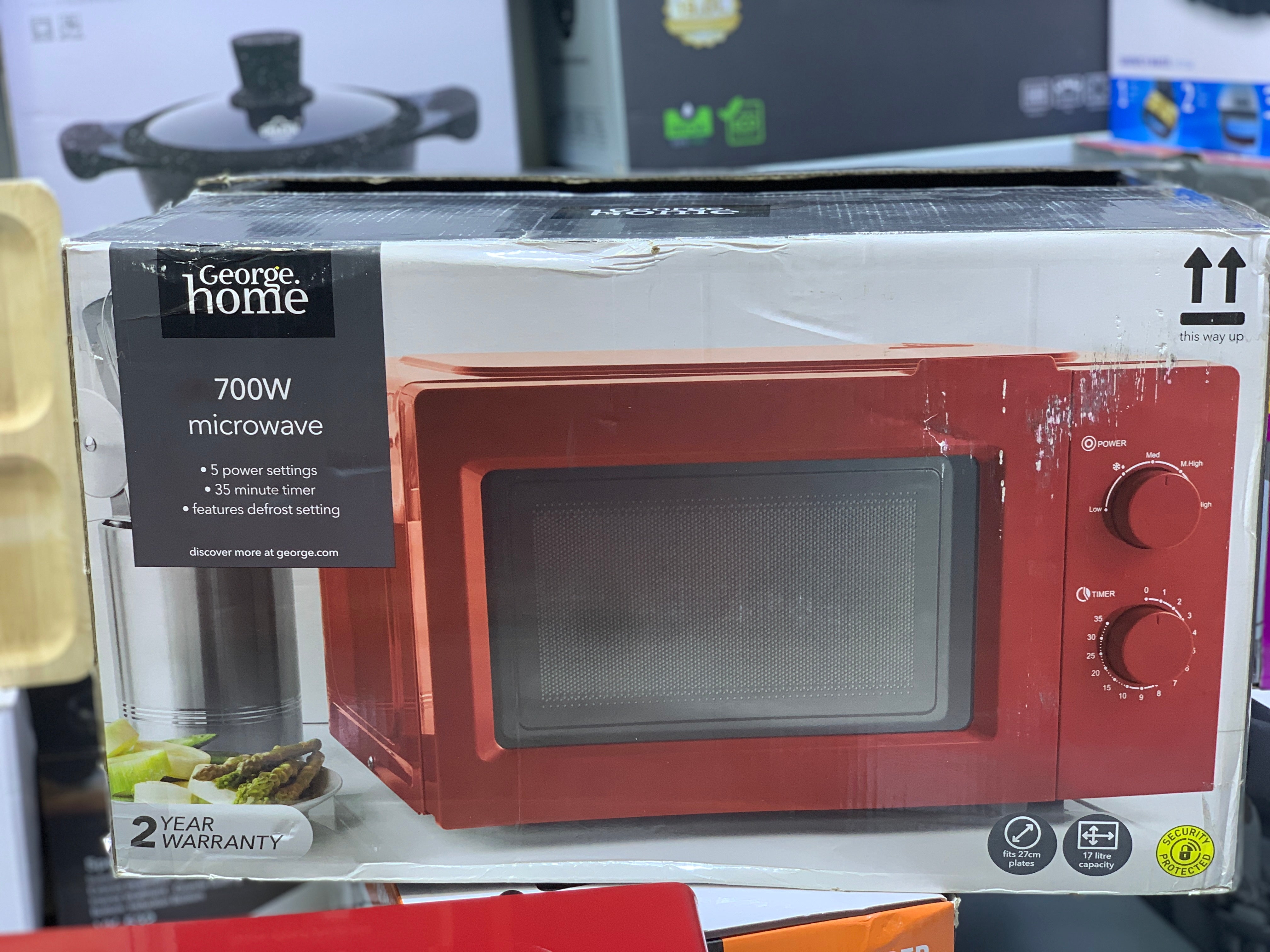 George Home Microwave  17L 700w , 3 Pin Switch