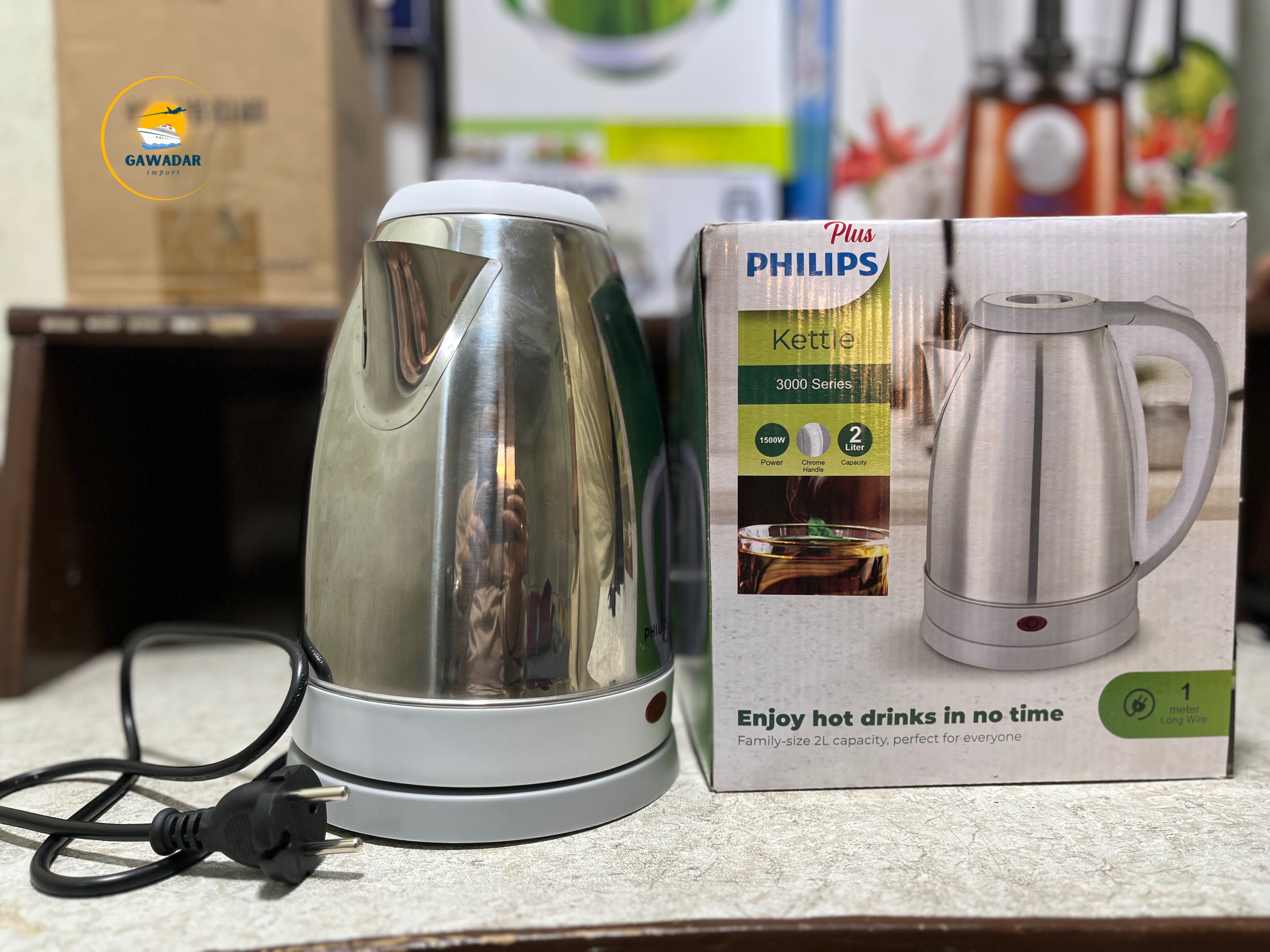 Hanif Traders's Philips Plus Electric Kettle Stainless Steel Auto OFF Mode