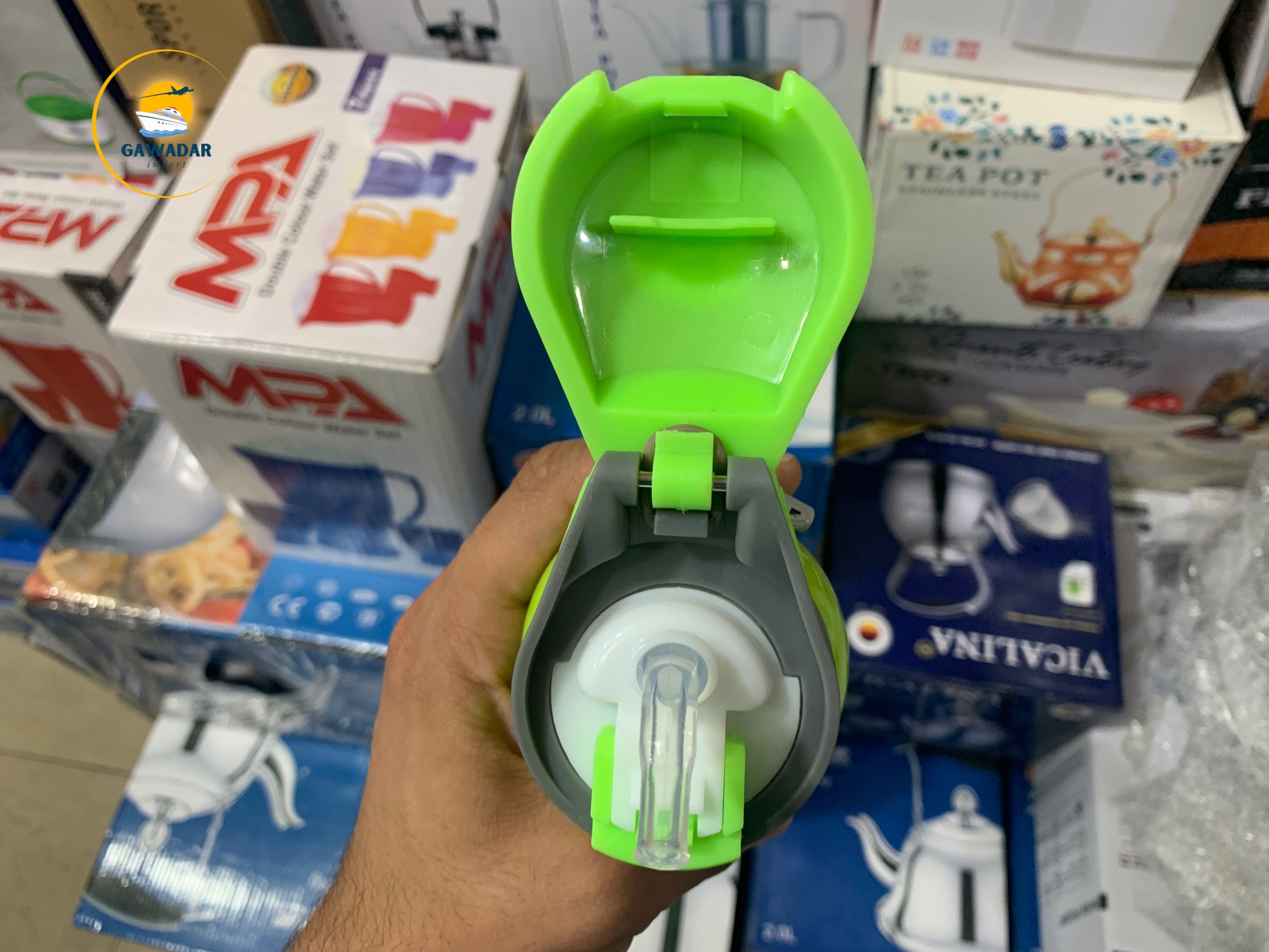 Hanif Traders's SPORT Brand Cold water bottles , Stainless Steel Built In Straw 750ml