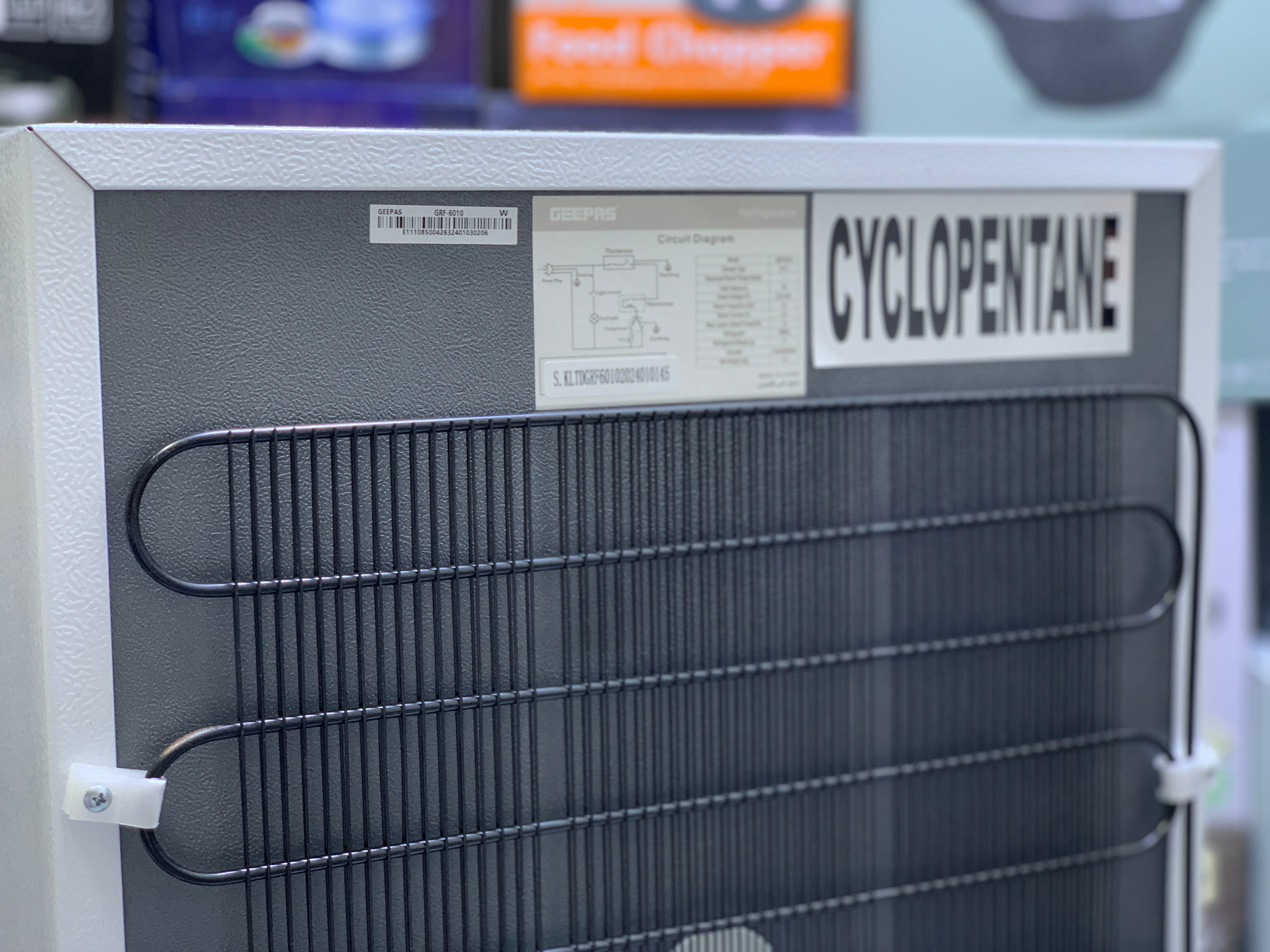 GEEPAS Mini Refrigerator 40L Space saving and efficient for Office and Room