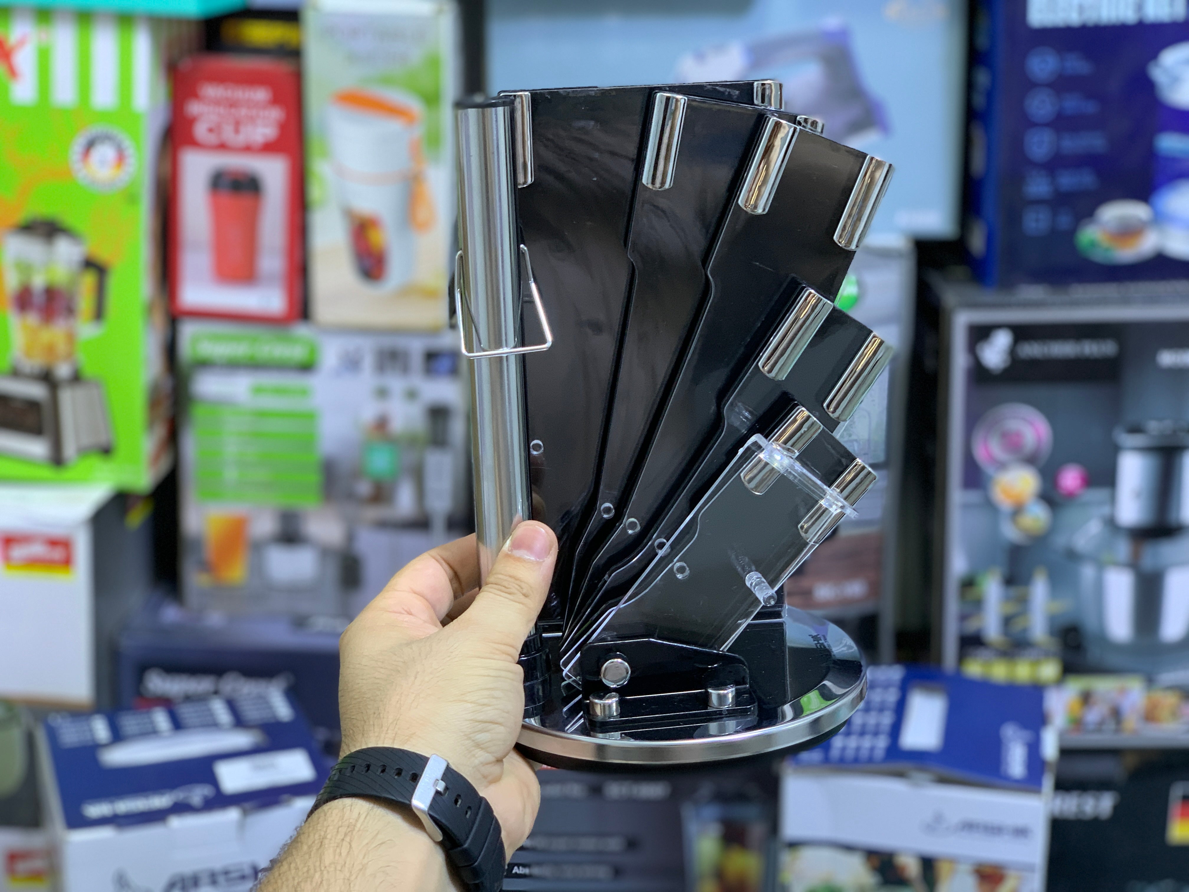 Arshia Knife Set 9 Pieces Stainless Steel