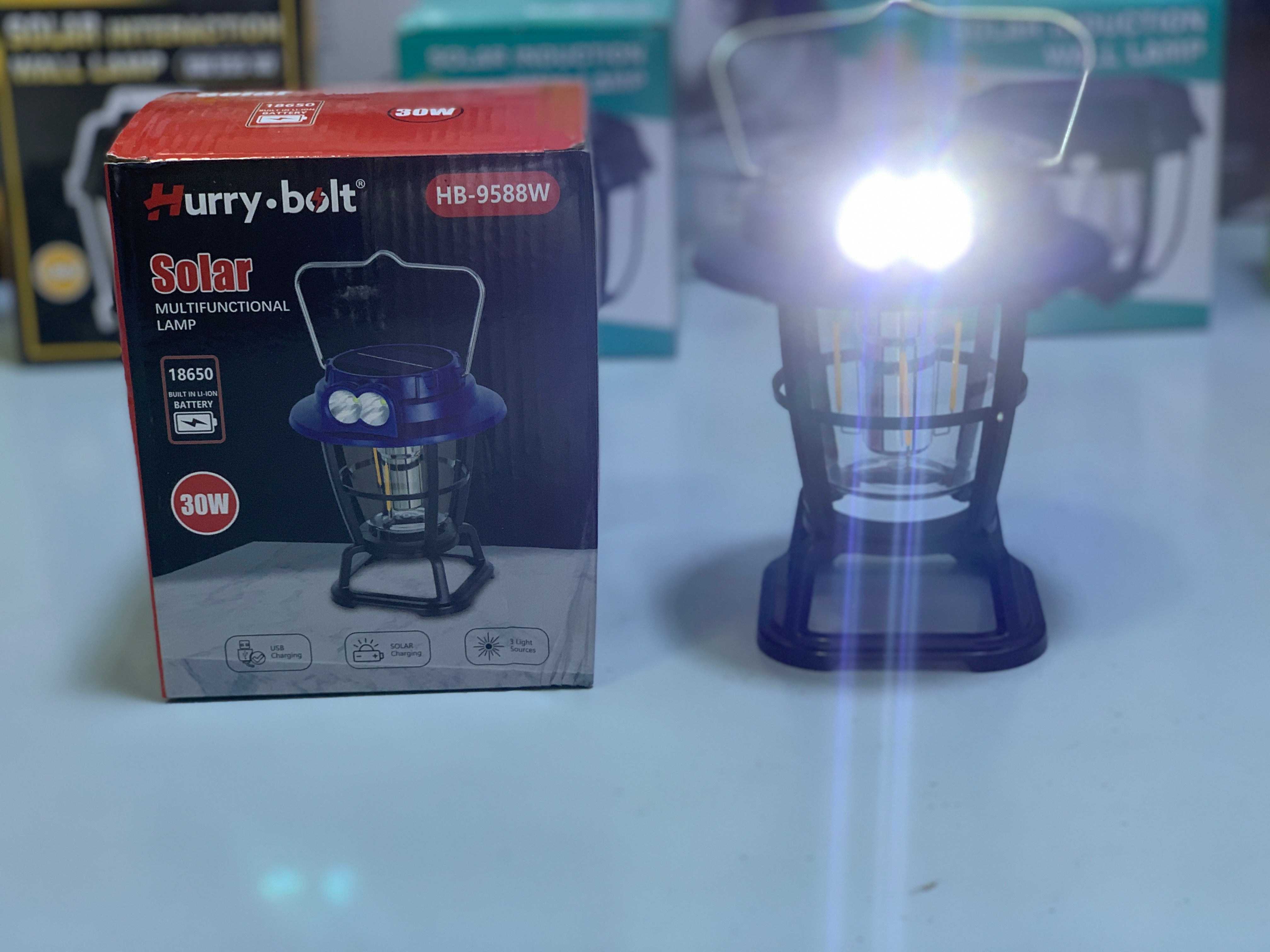 Hurry Bolt Solar Multifunctional Lamp HB-9588