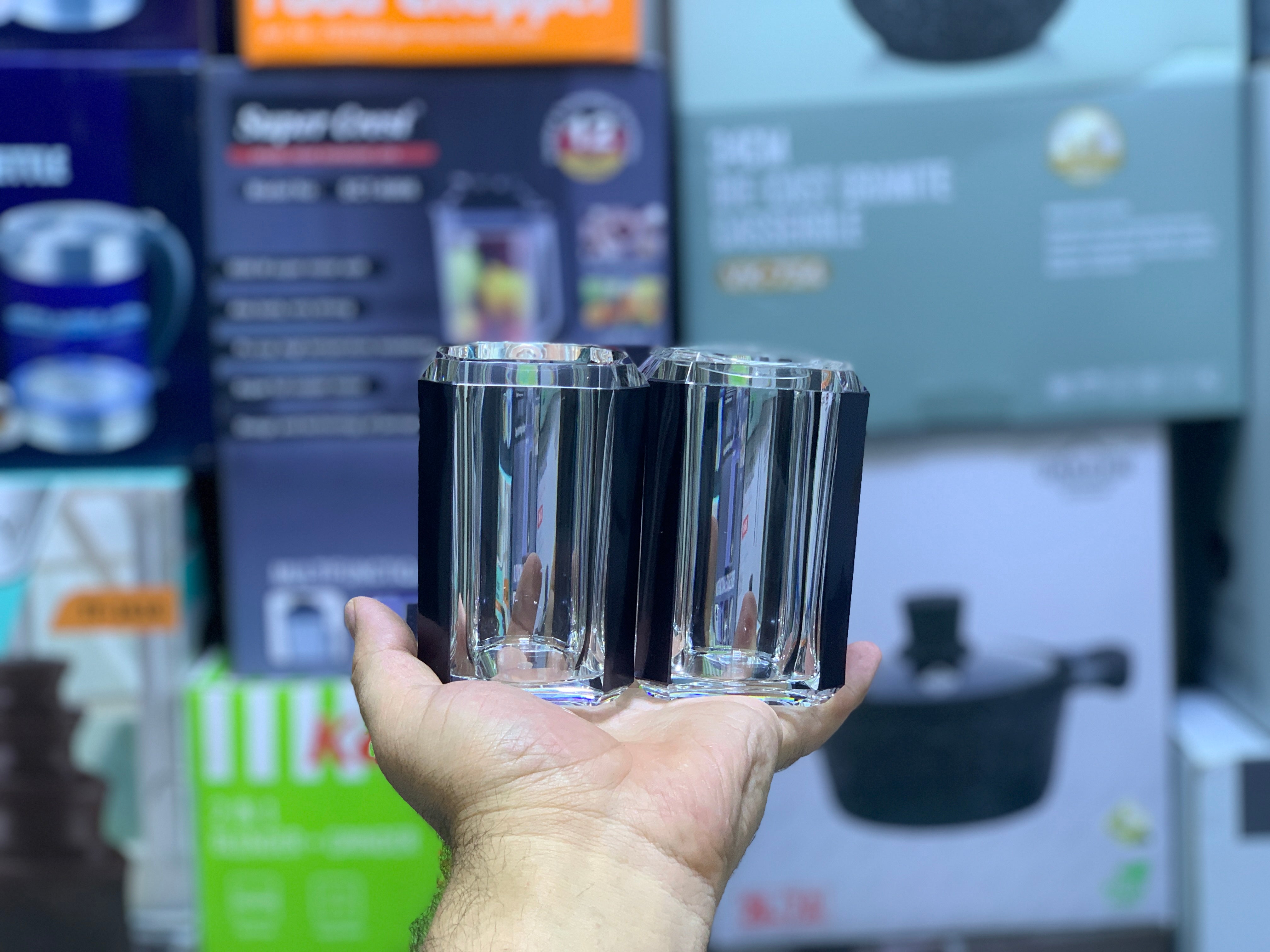 Acrylic Bathroom Set for Bathroom organization 4 Pieces