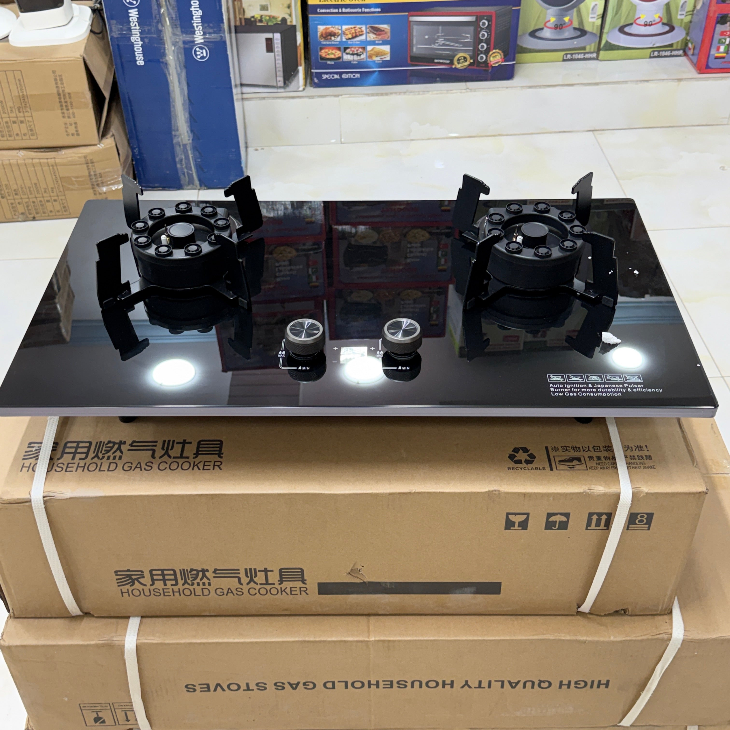 Double Burner Butterfly Stove Natural Gas and LPG