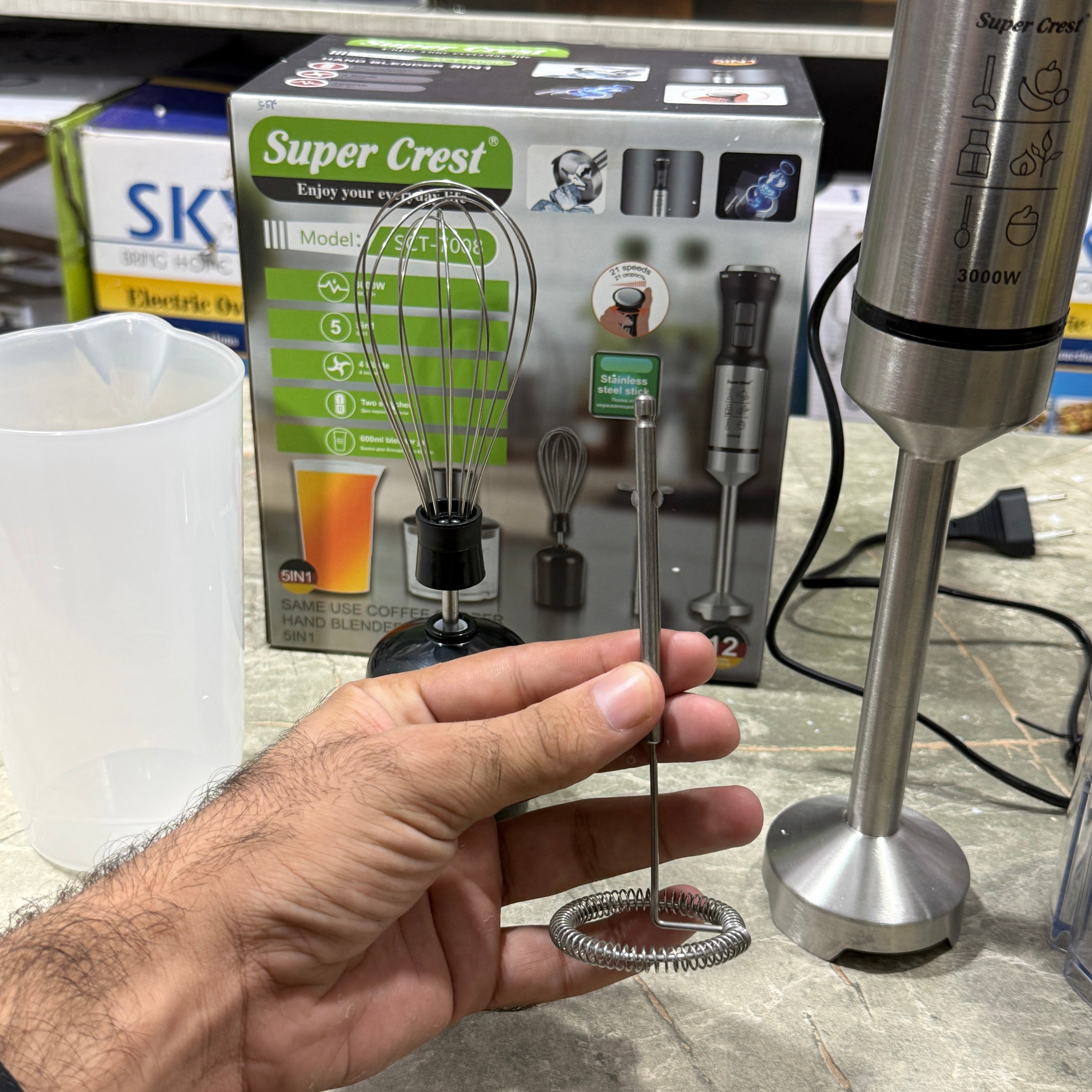 Germany super Crest 5 in 1 hand blender set