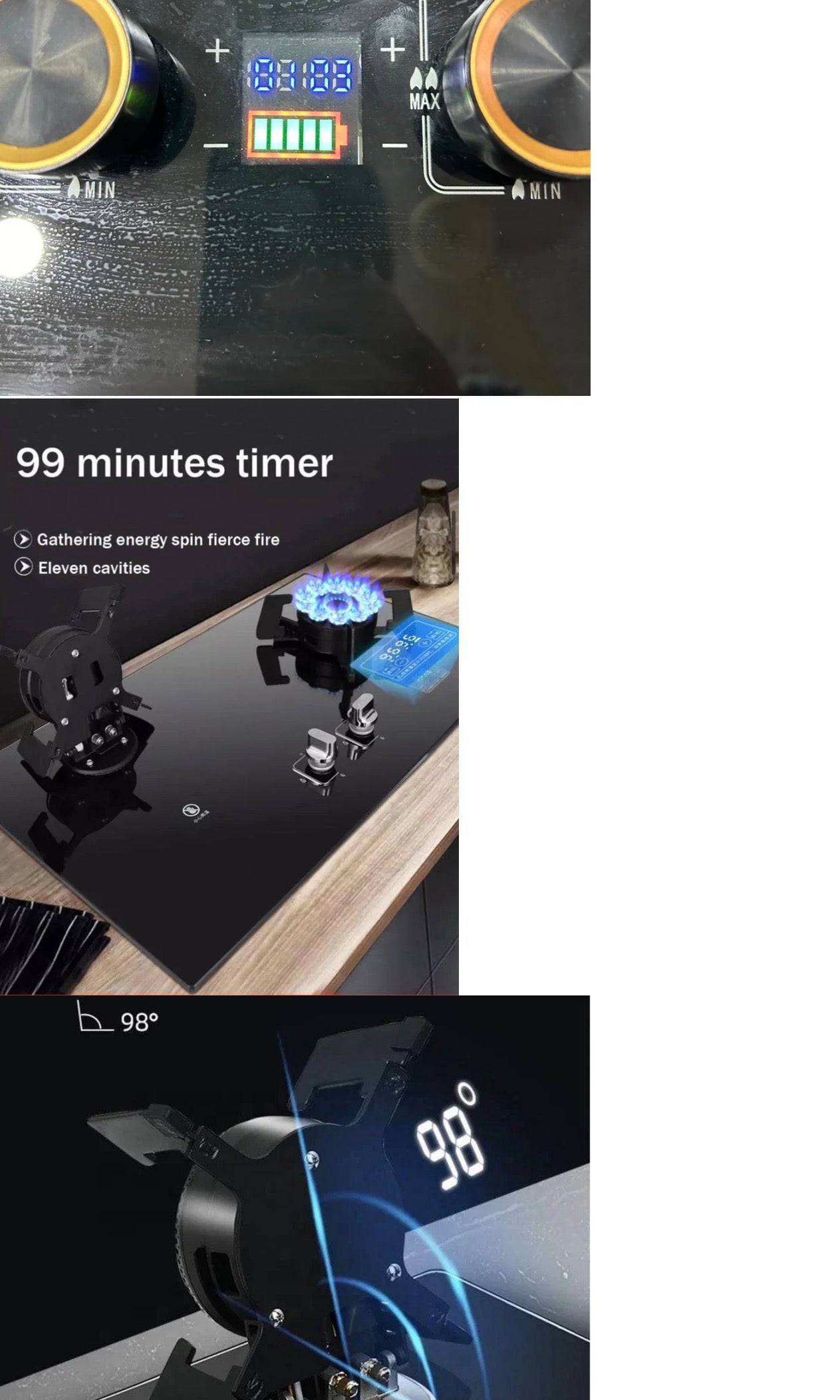 Double Burner Butterfly Stove Natural Gas and LPG