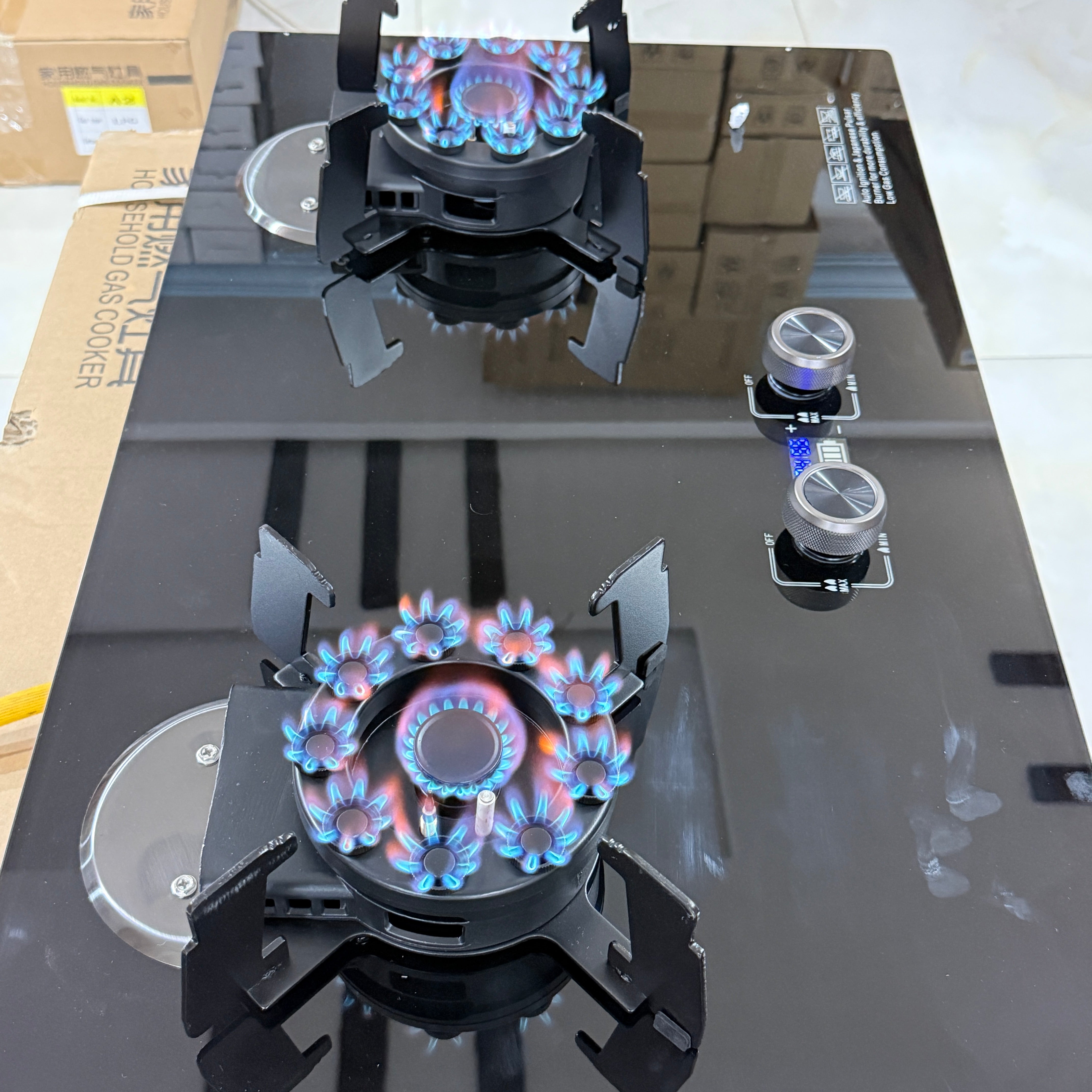 Double Burner Butterfly Stove Natural Gas and LPG