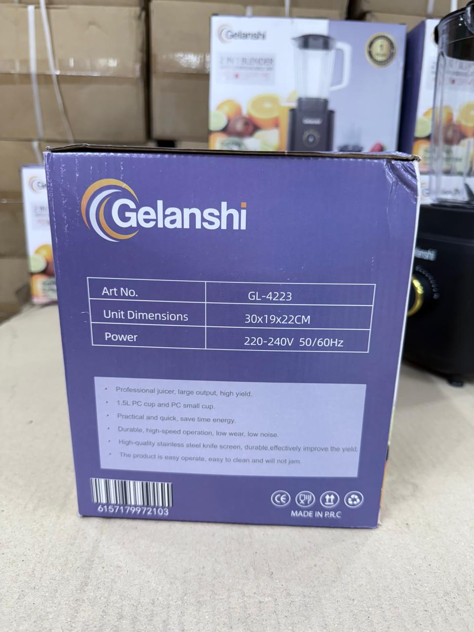 Gelanshi 2&1 blander Juicers restock 1.7 Liter  Size 1.7 Liter capacity jug