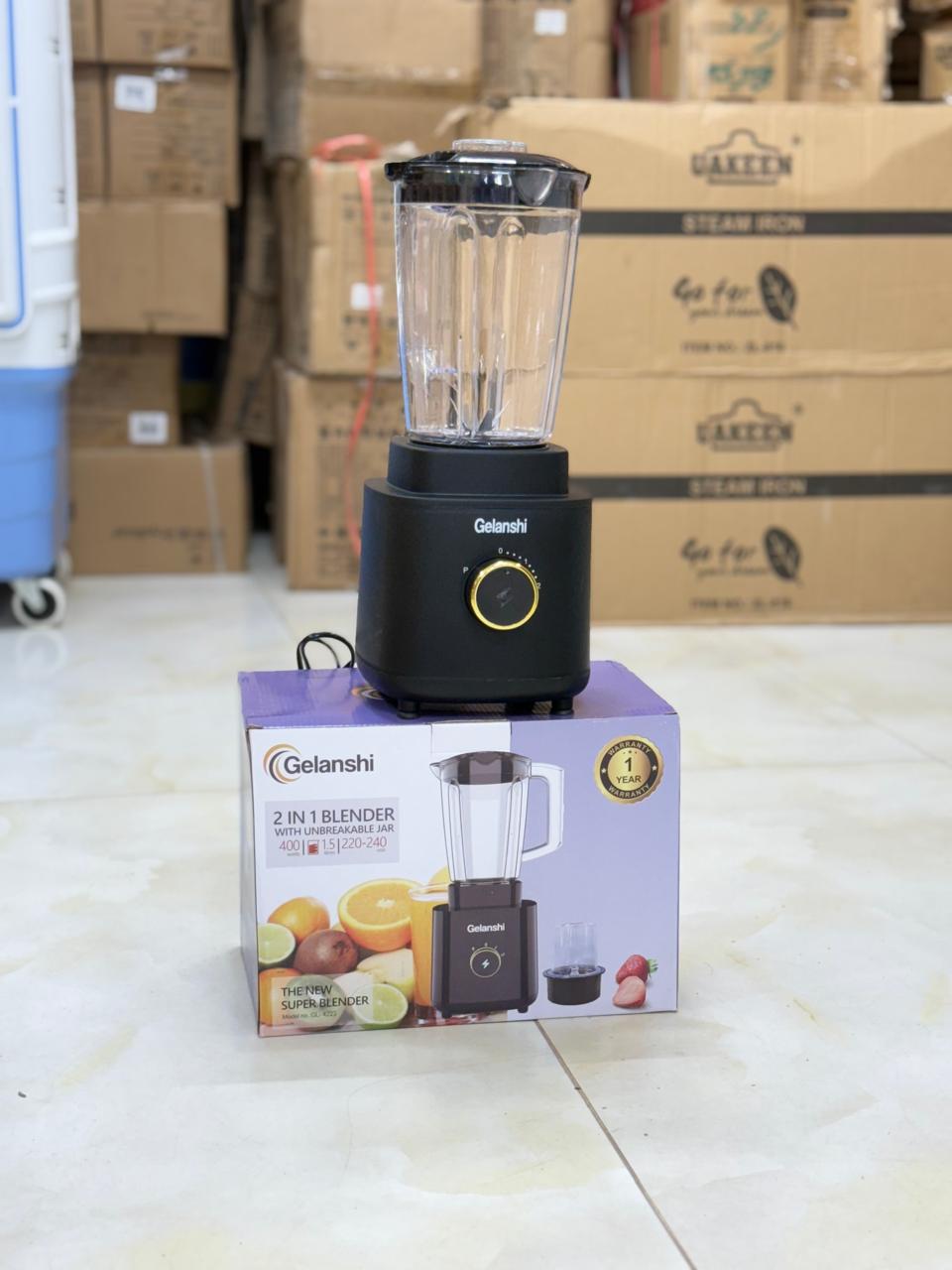 Gelanshi 2&1 blander Juicers restock 1.7 Liter  Size 1.7 Liter capacity jug