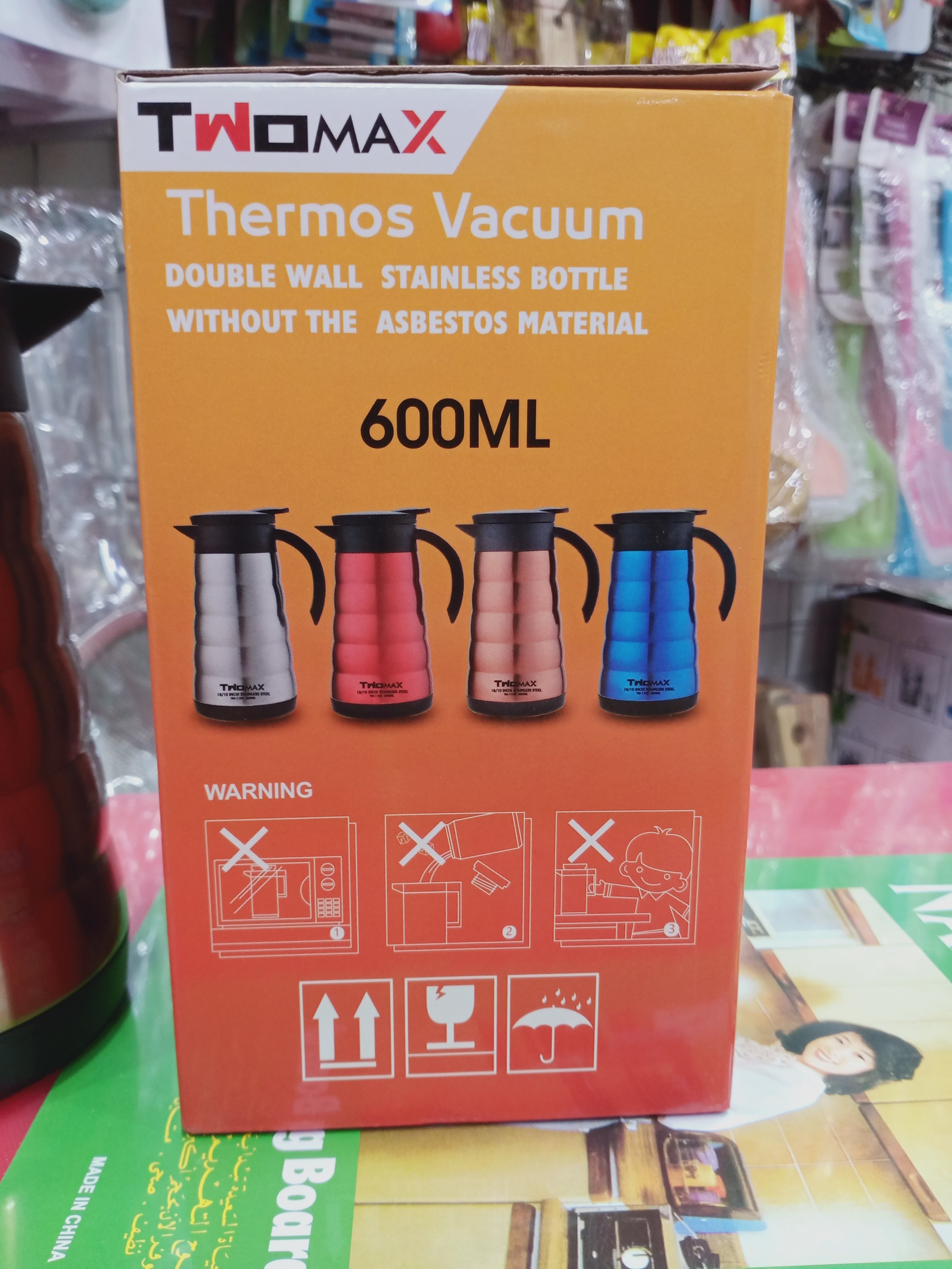 Hanif Traders™ Imported Stainless steel thermos with capacity of 600 ml