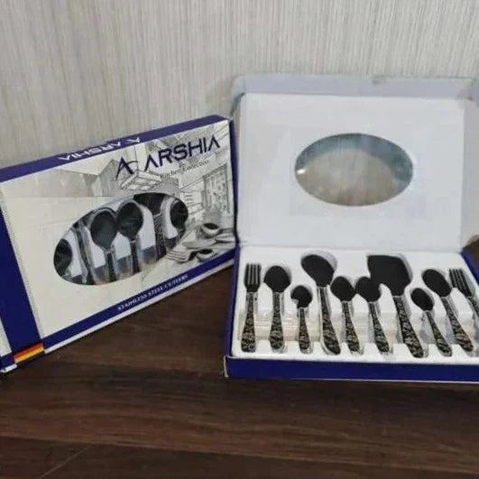 Hanif Traders™ Arshia 53 Pieces Kitchen Set Premium Quality German Imported Black