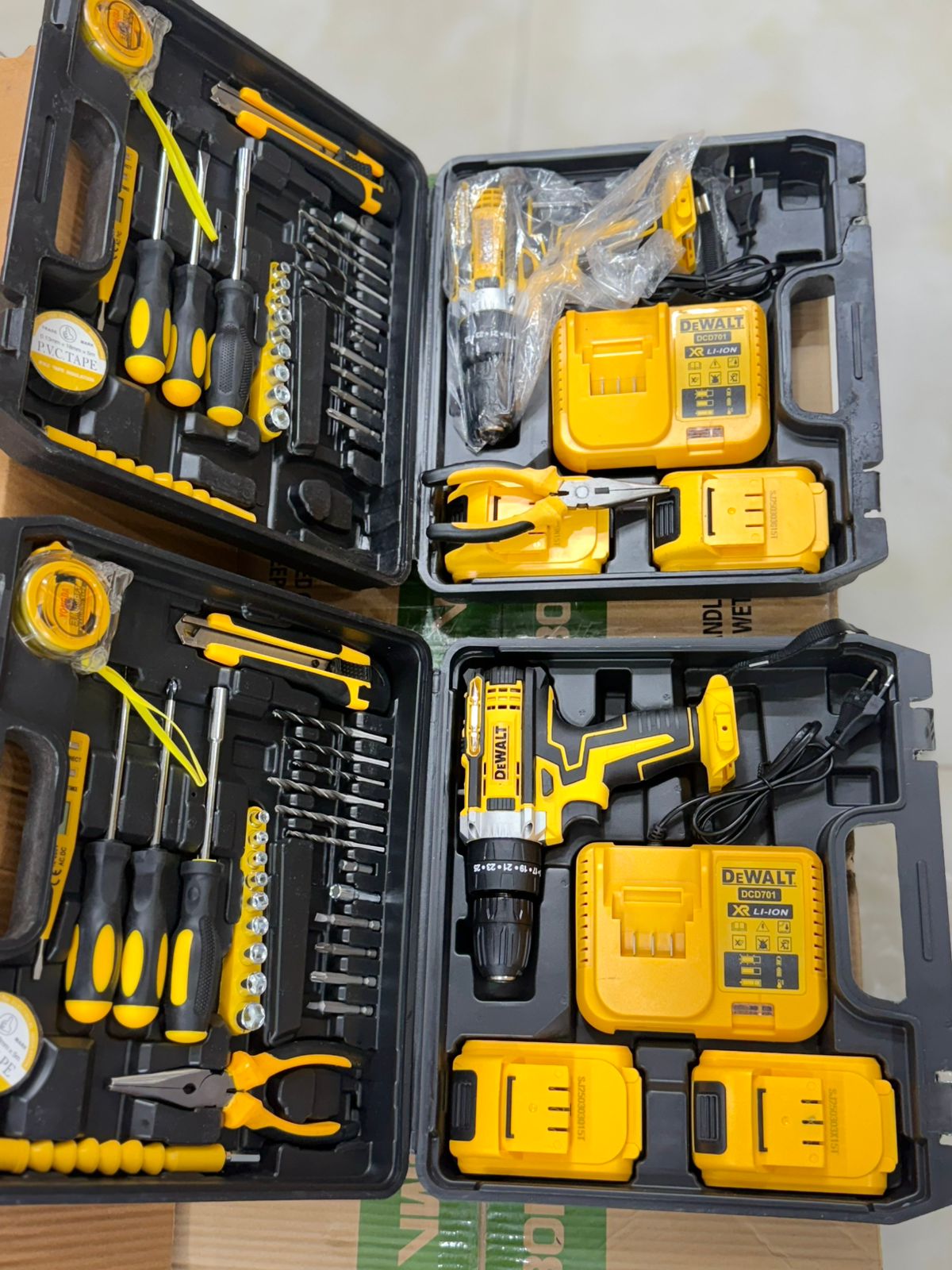 Dewalt 36V Power Drill Set with 36PCS Drill Bit,Cordless Drill Kit with Battery