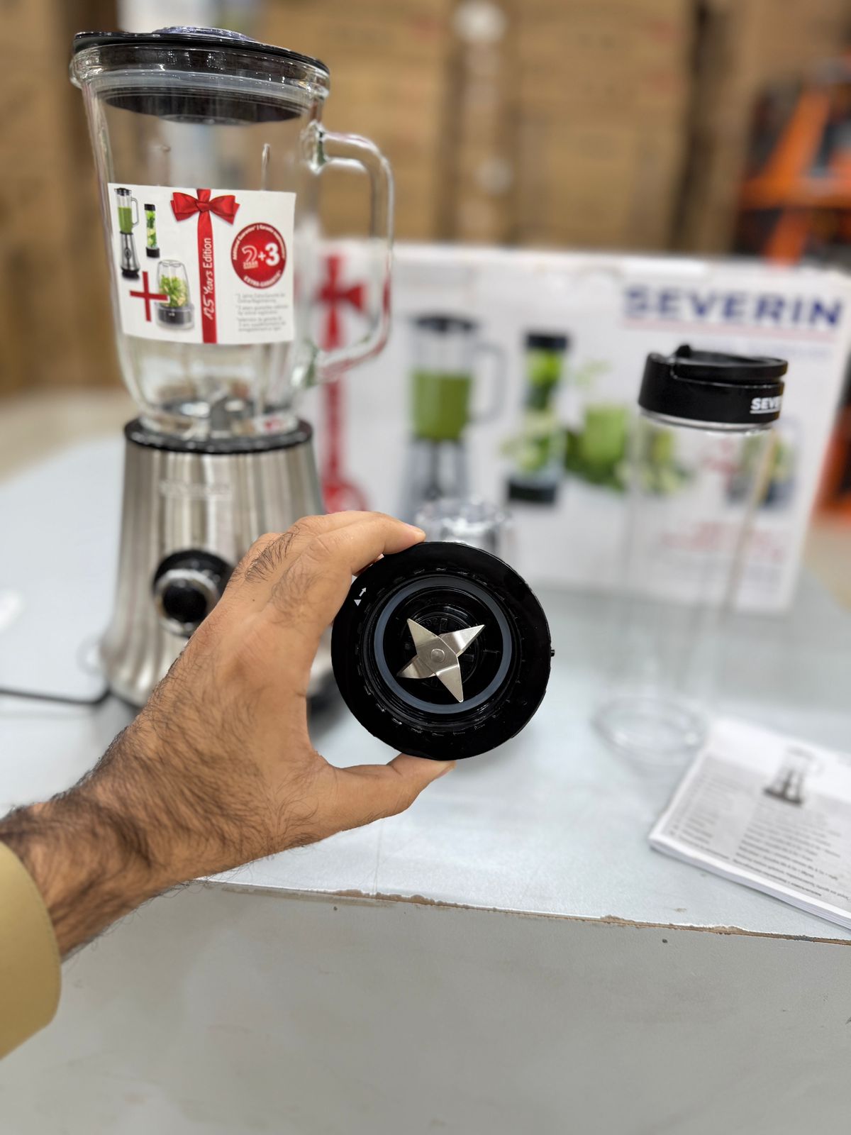 German brand SEVERIN “3-in-1” style blender (model SM 3737 – Multimixer + Smoothie Mix & Go)