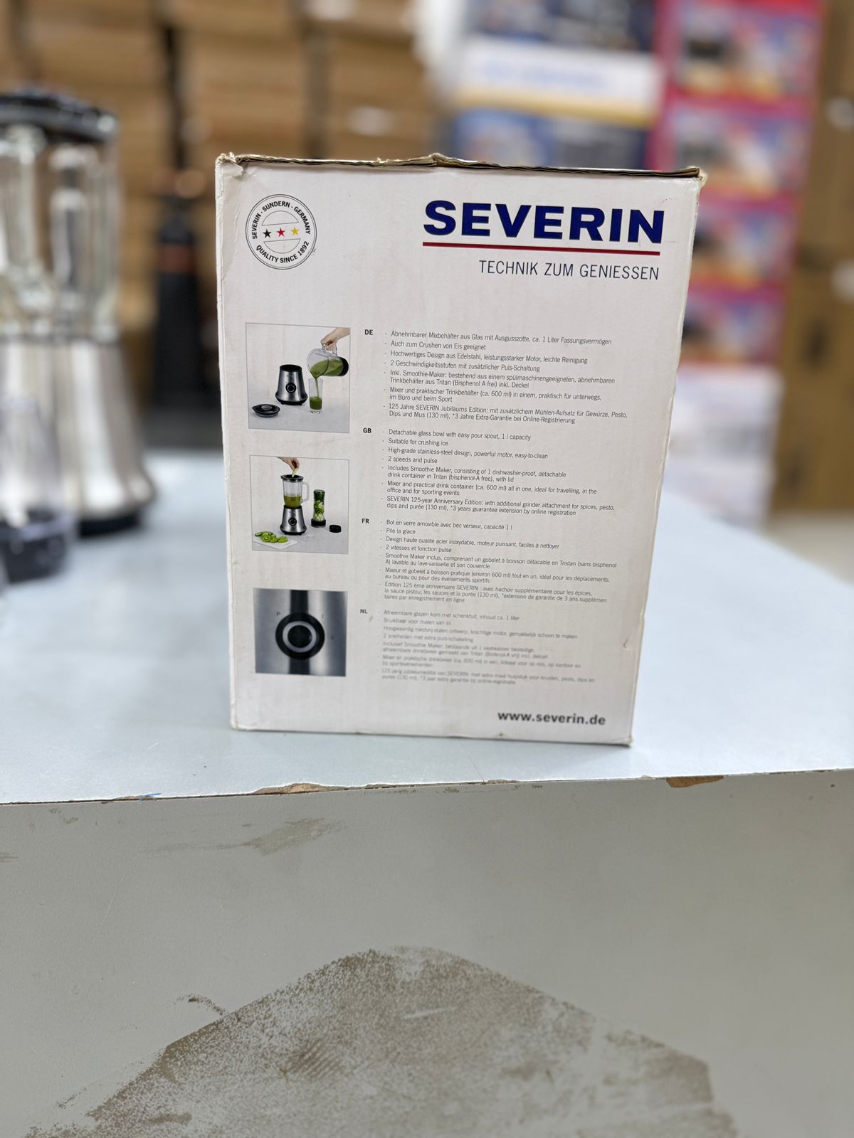 German brand SEVERIN “3-in-1” style blender (model SM 3737 – Multimixer + Smoothie Mix & Go)