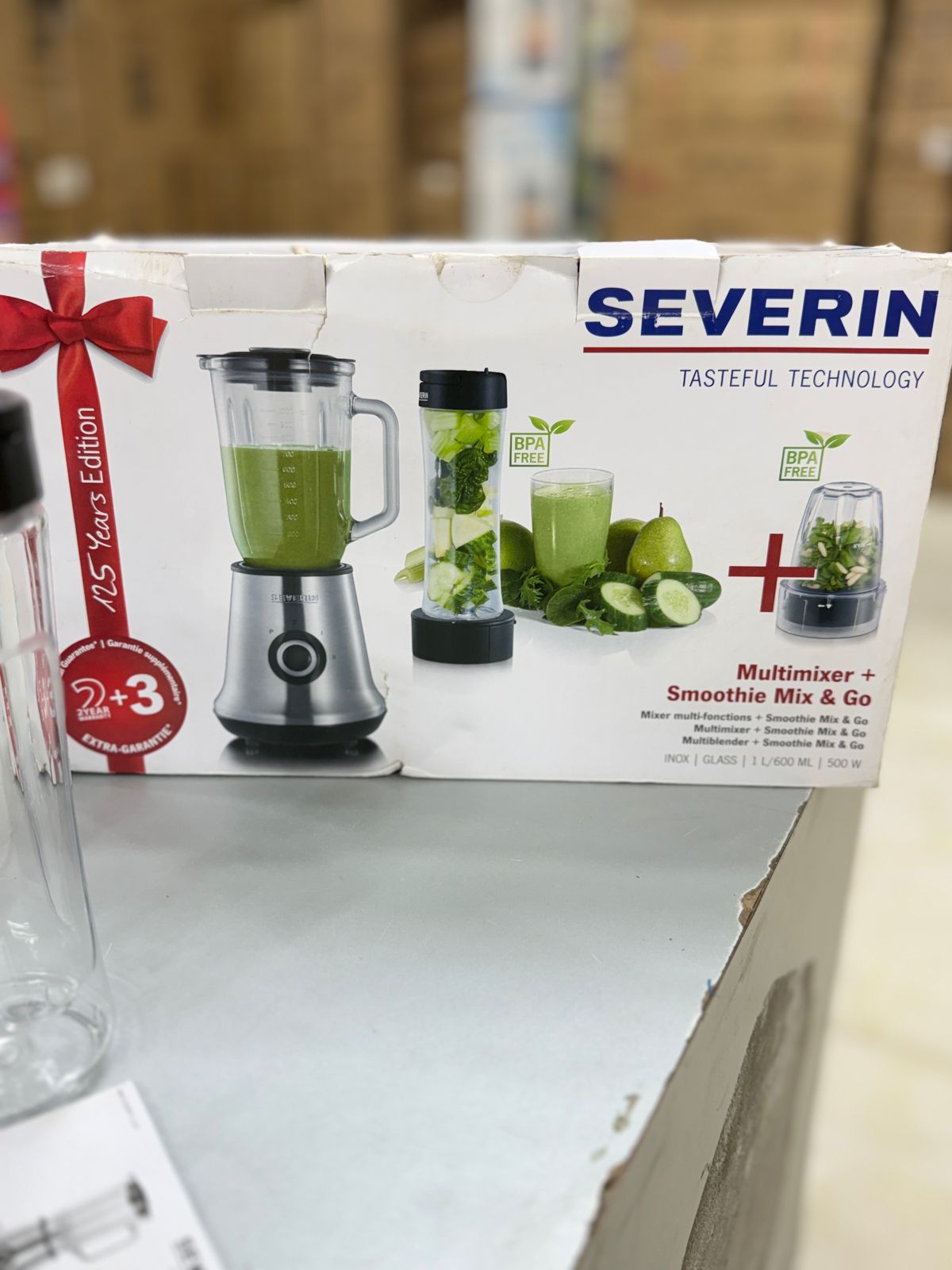 German brand SEVERIN “3-in-1” style blender (model SM 3737 – Multimixer + Smoothie Mix & Go)
