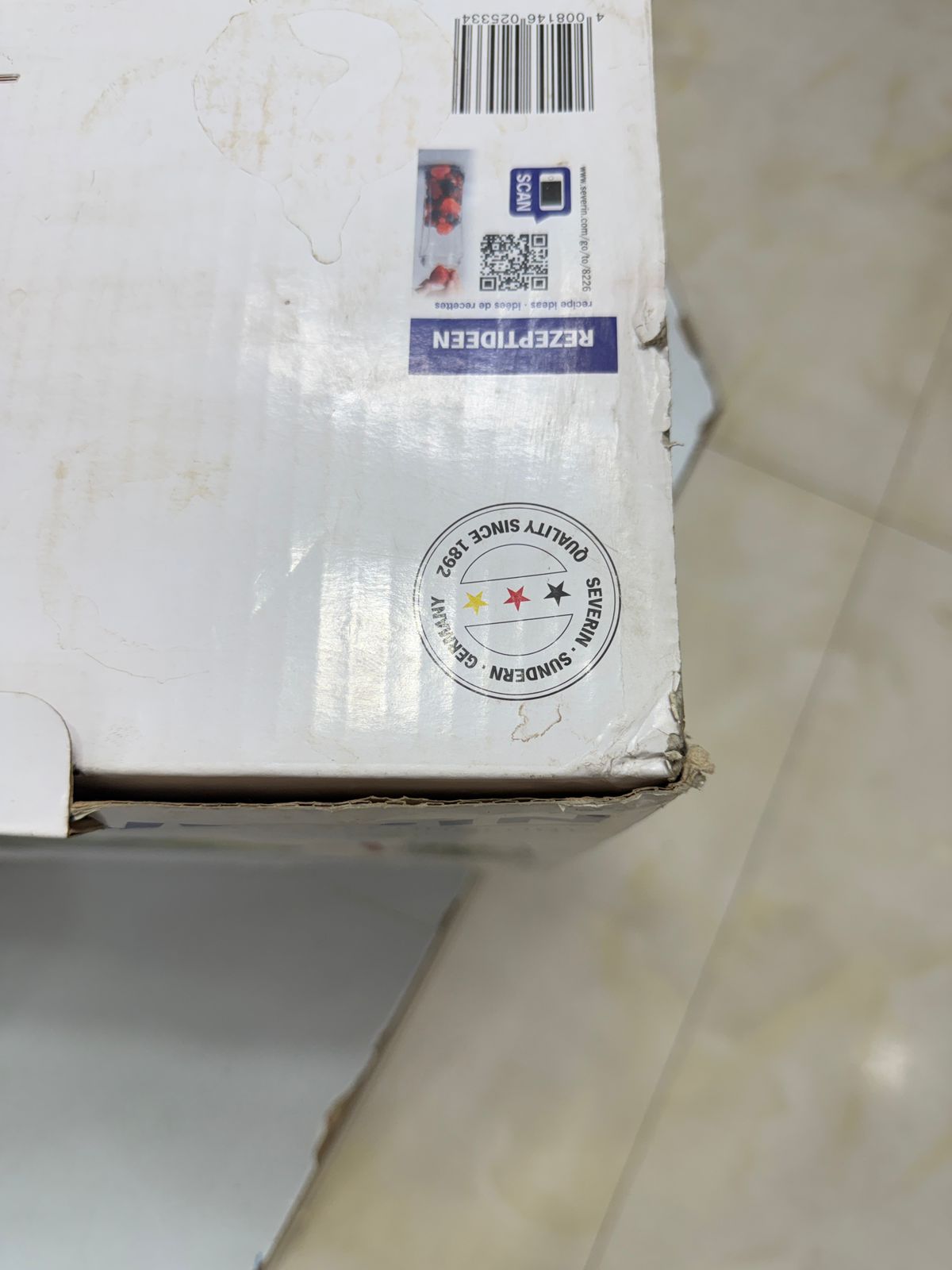 German brand SEVERIN “3-in-1” style blender (model SM 3737 – Multimixer + Smoothie Mix & Go)