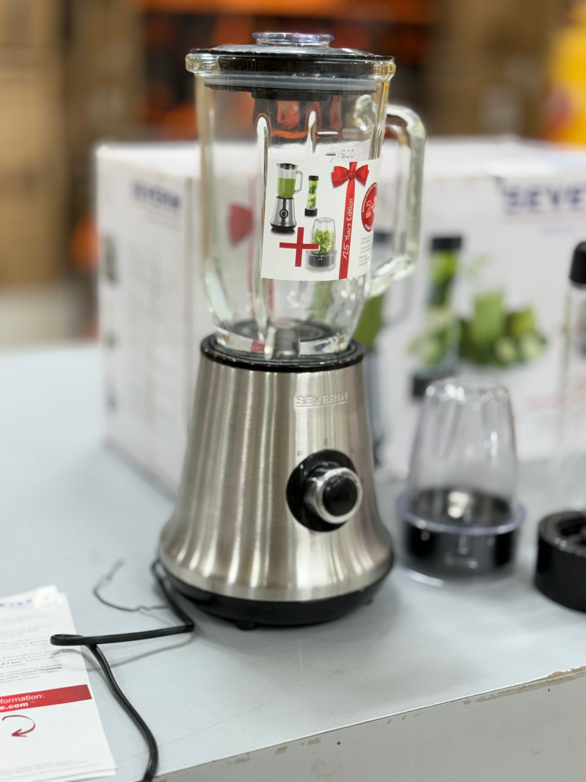 German brand SEVERIN “3-in-1” style blender (model SM 3737 – Multimixer + Smoothie Mix & Go)