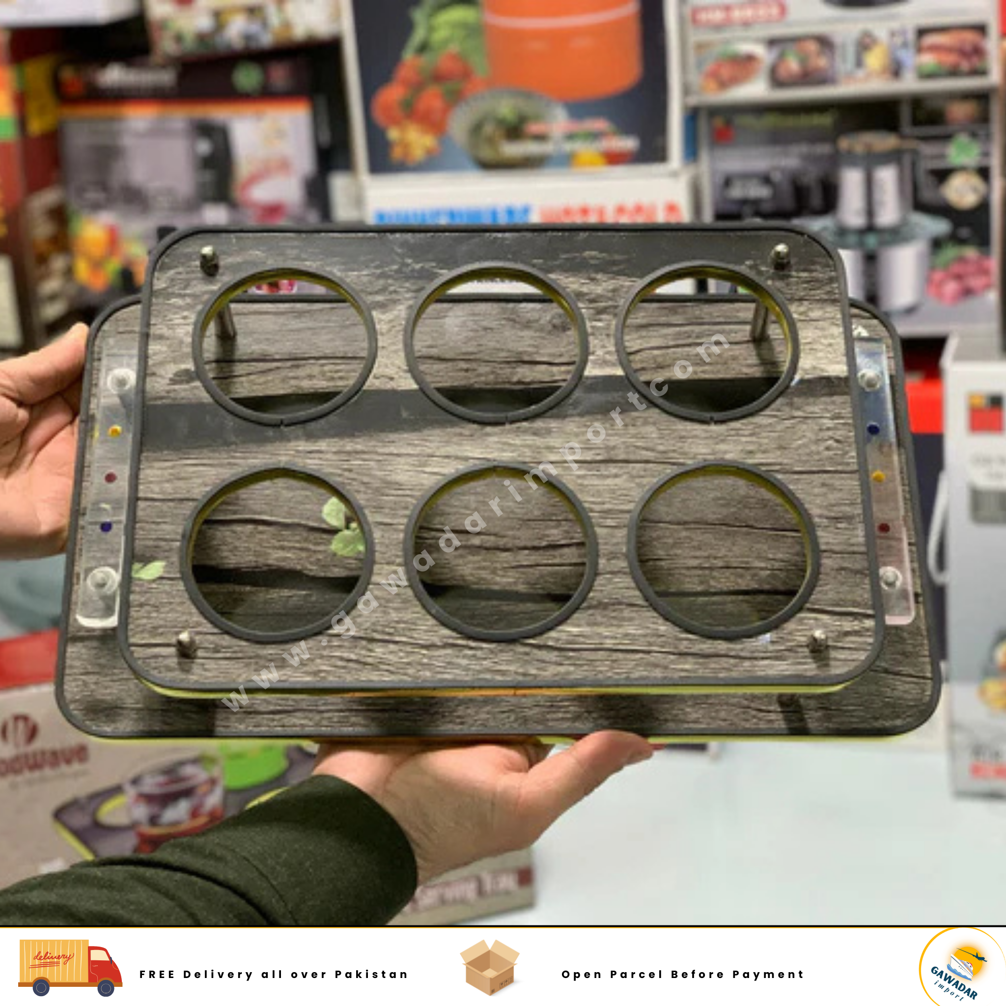 Kitchen Glasses Serving Trays