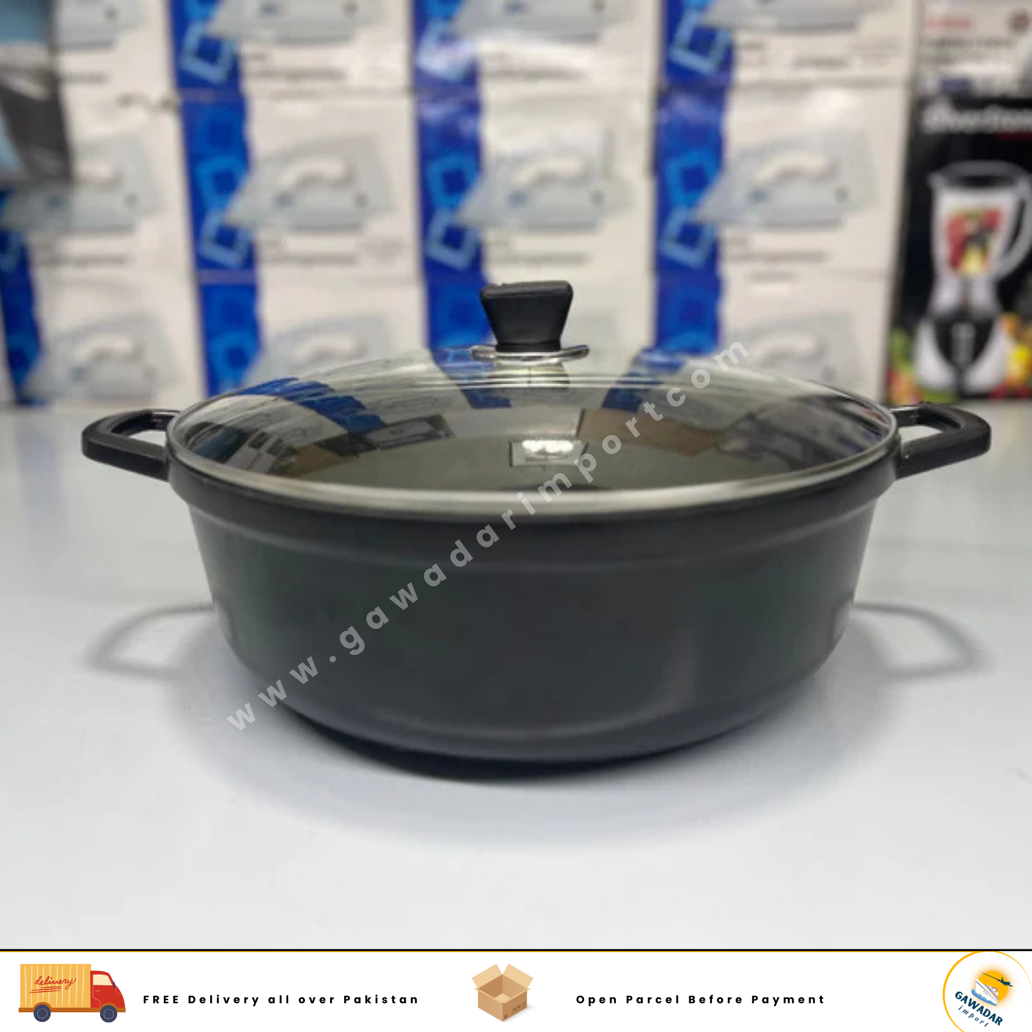 Imported Aluminum Casserole 32cm and 36cm pure nonstick
