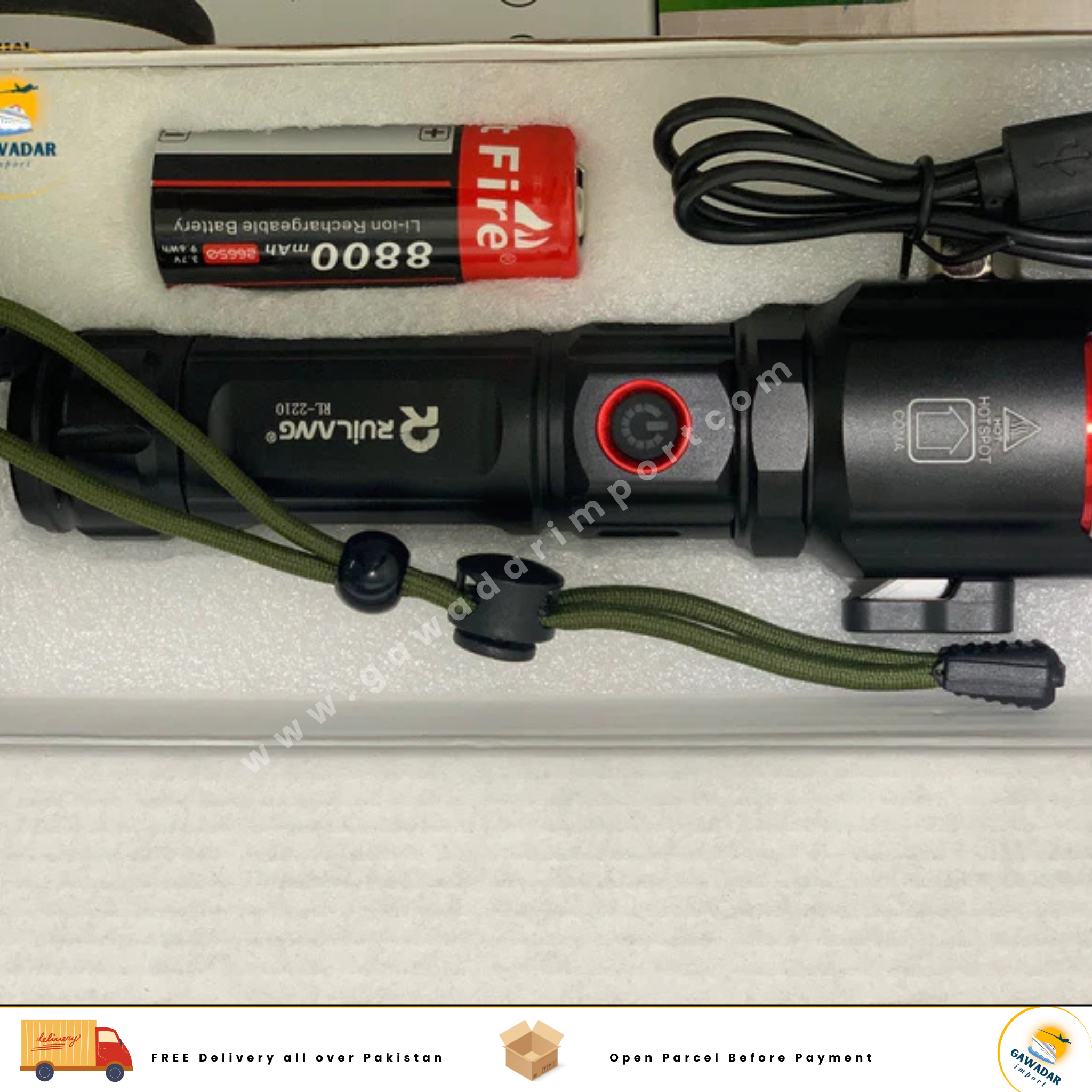 Hanif Traders's Rawilang RL-2210  LED Flash Light 1KM Range